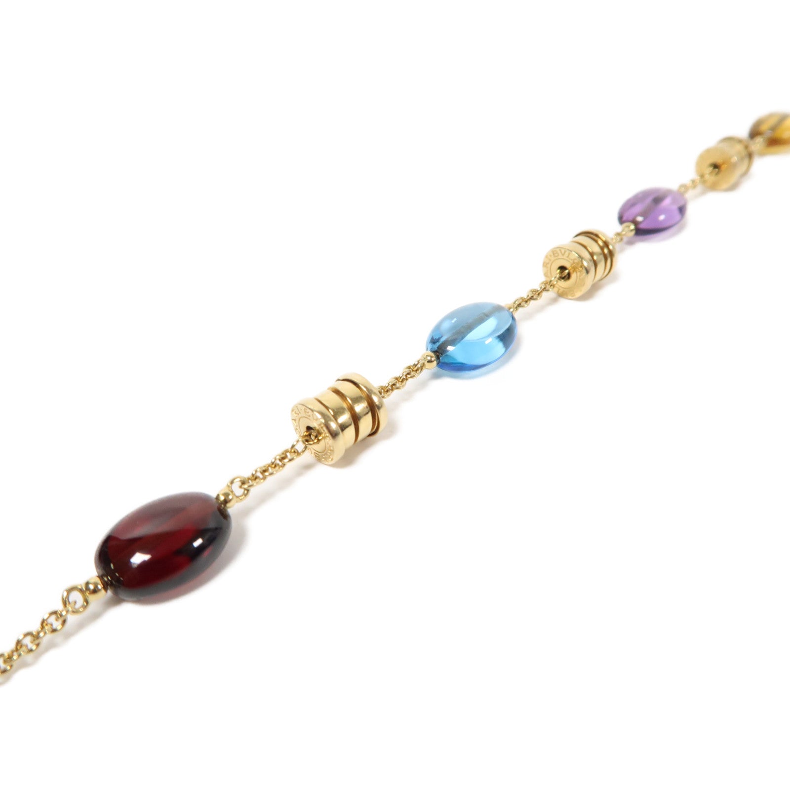 BVLGARI 18K黃金Multi Bracelet手鏈金色/紫色/藍色