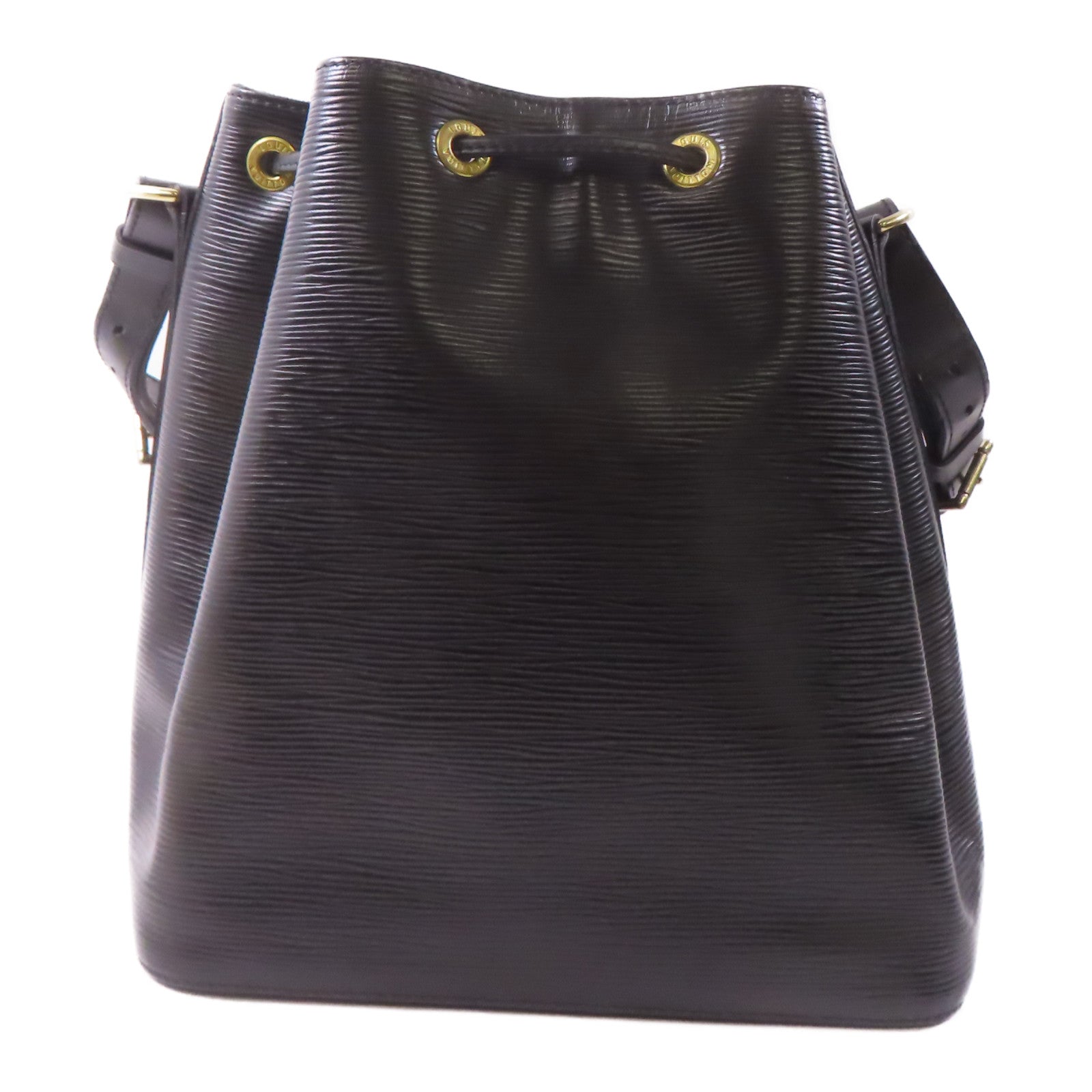 LOUIS VUITTON Epi Noe Bucket Bag金扣肩背袋黑色
