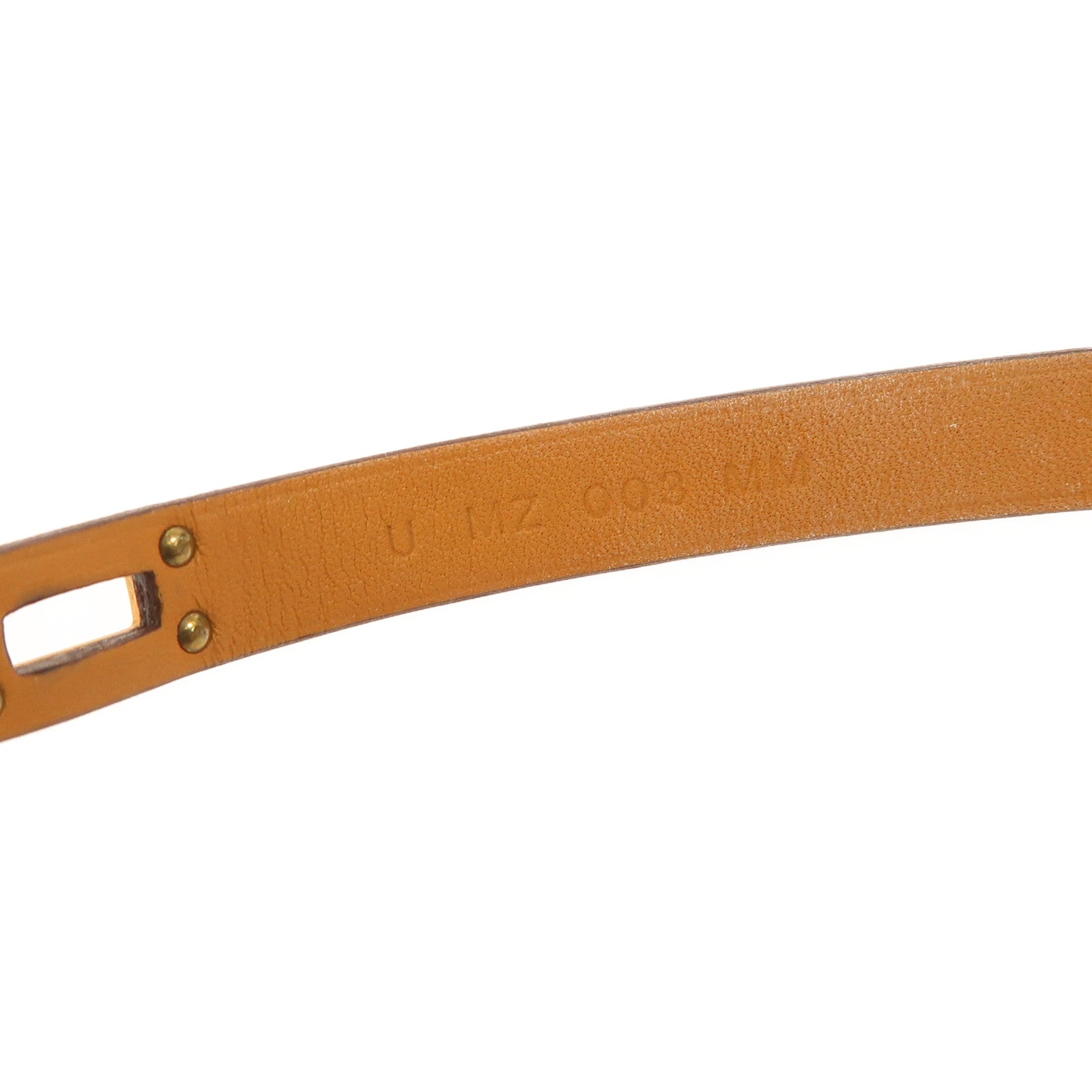 HERMES Swift皮革Mini Kelly Double Tour手鐲Rose Sakura