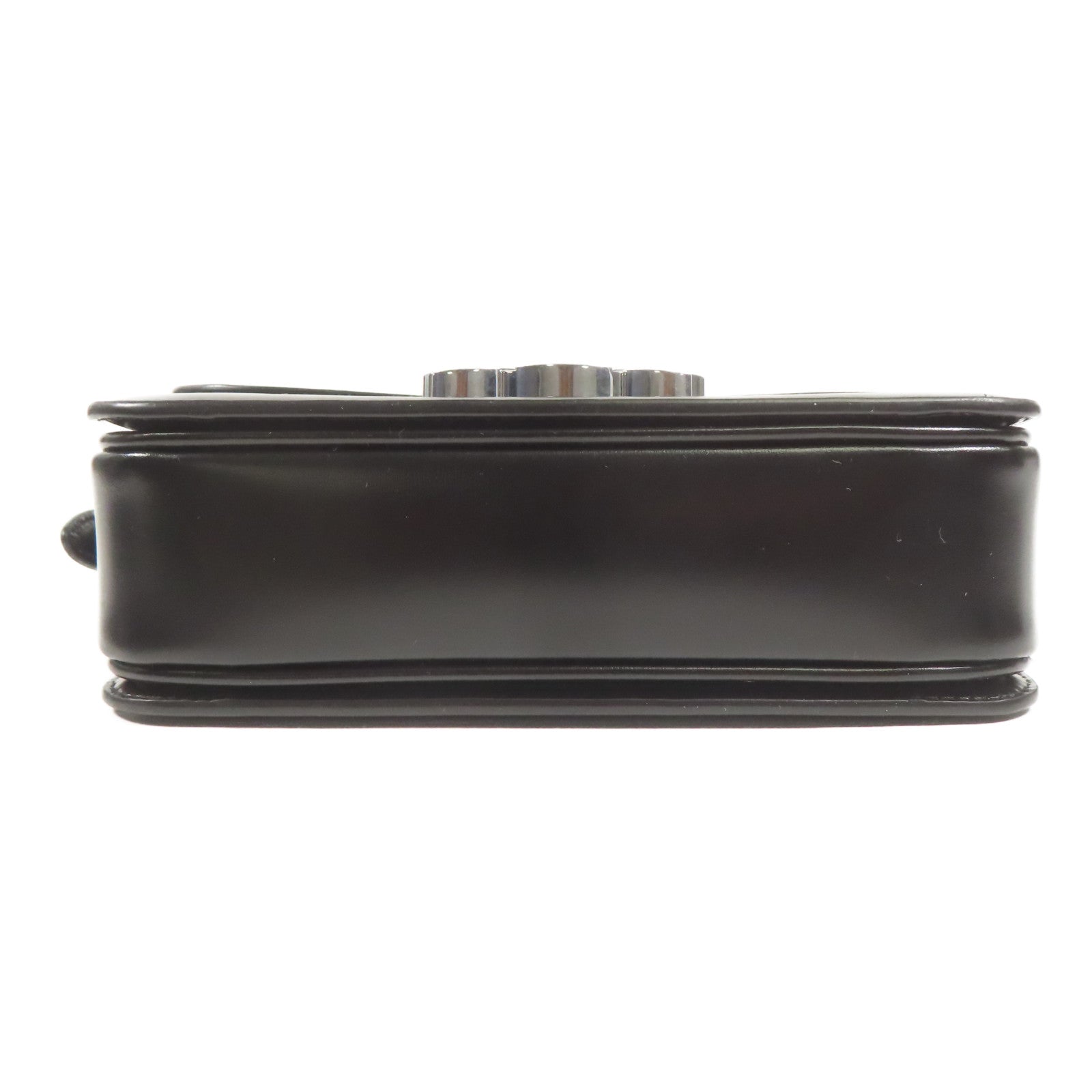 CELINE 牛皮皮革Teen Triomphe Bag銀扣肩背袋