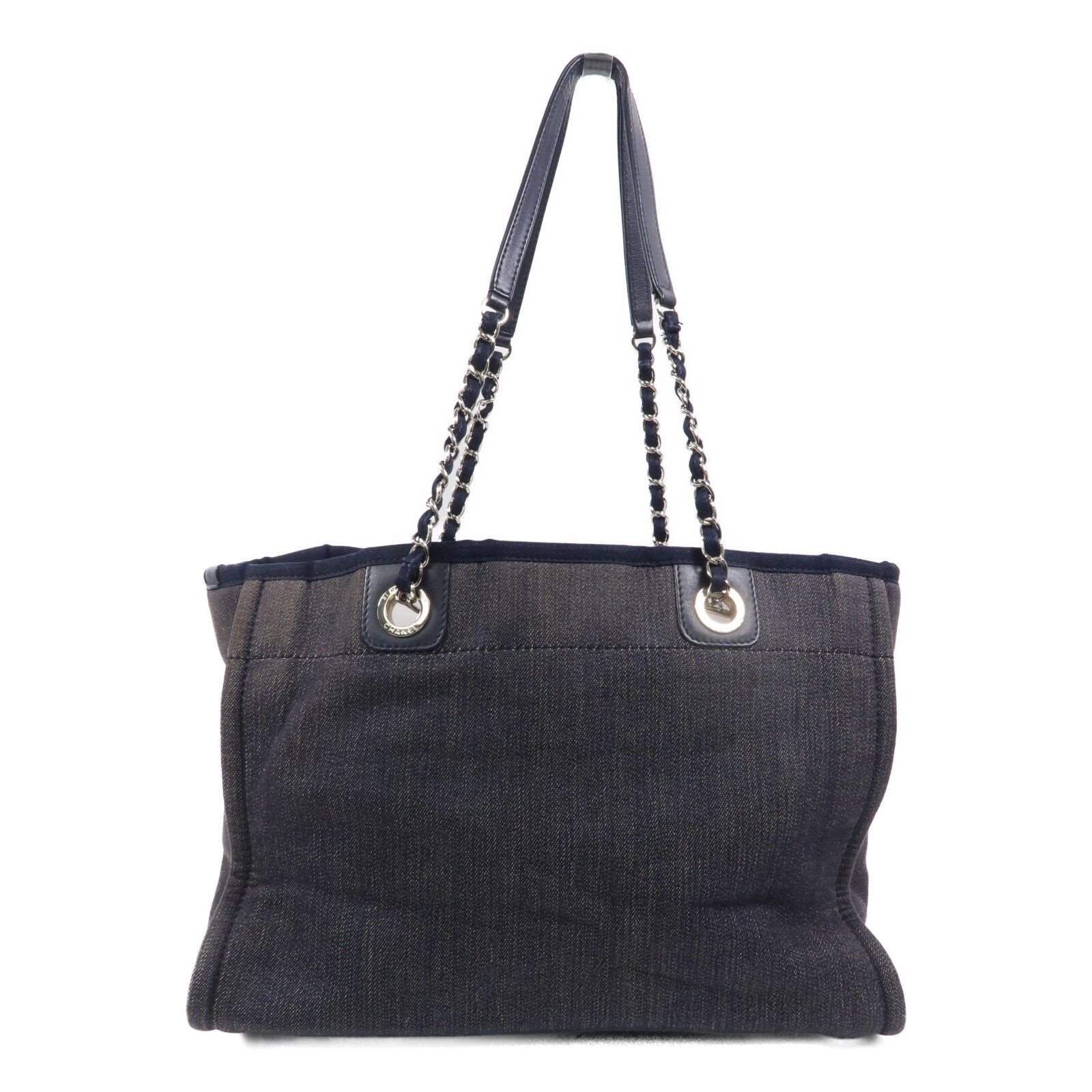 CHANEL 牛仔布Deauville Tote肩背袋