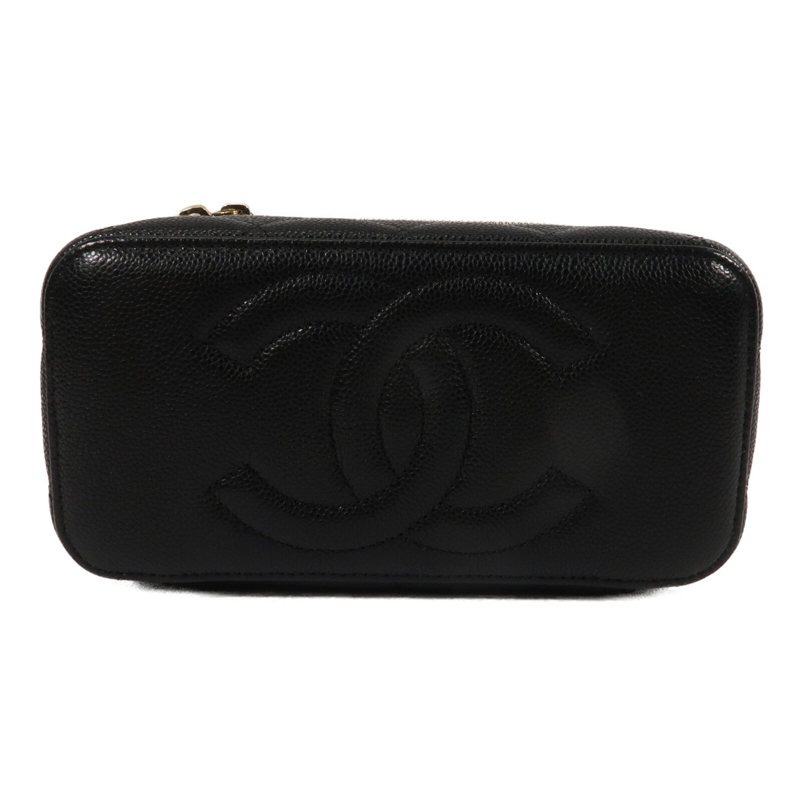 CHANEL 牛皮皮革Vantiy Case鏈帶肩背袋