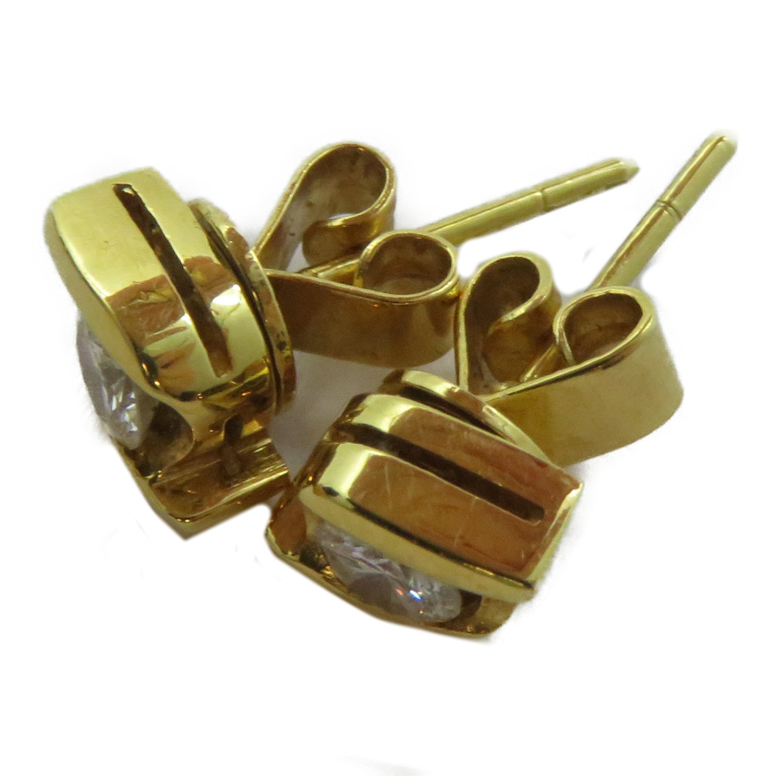 JEWELRY 18K黃金Diamond Earrings 0.36ct鑽石耳環