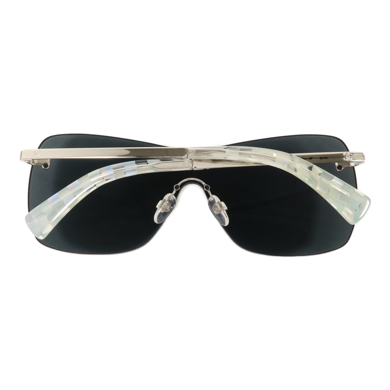 CHANEL PVC/金屬Runway Shield Sunglass太陽眼鏡