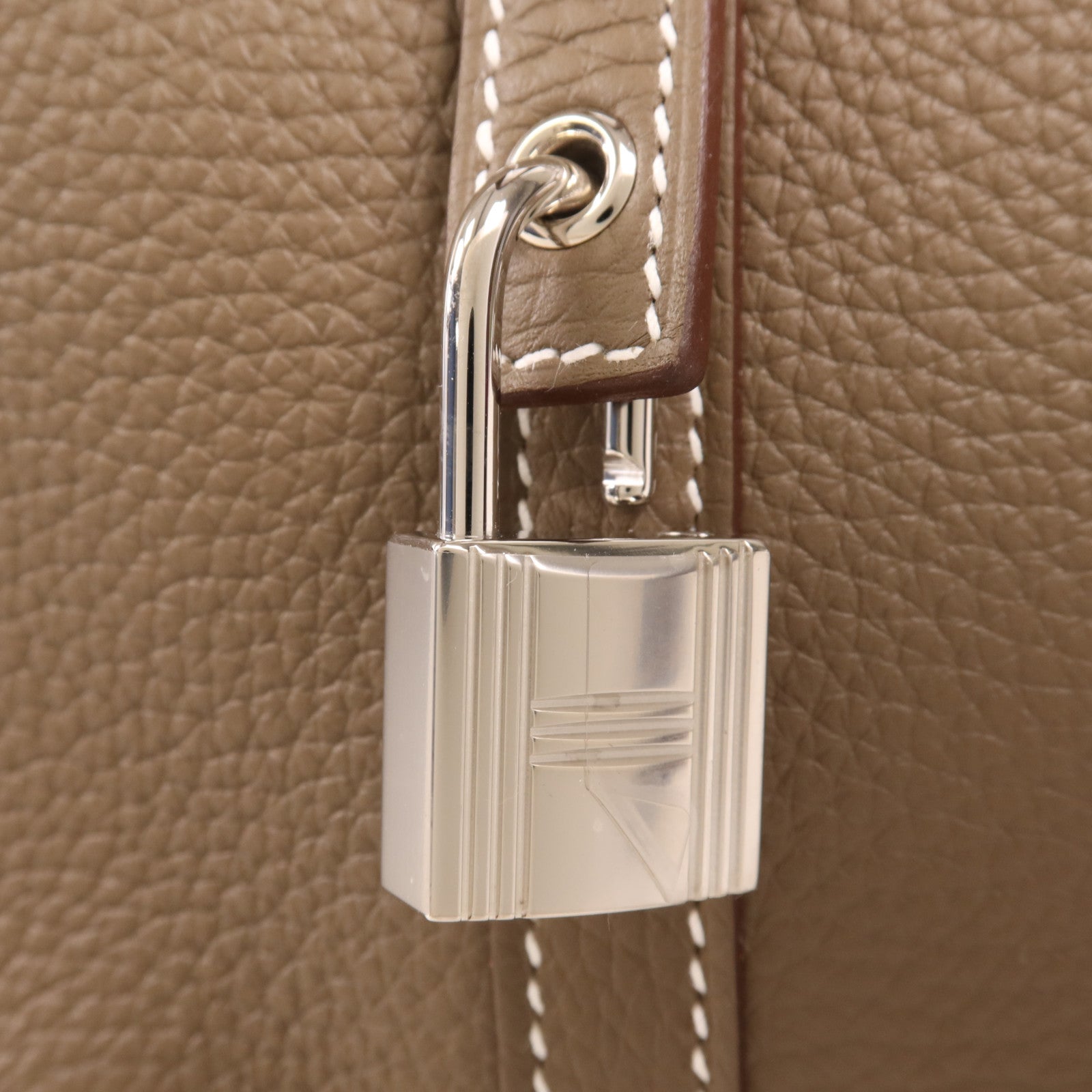 HERMES Clemence皮革Picotin PM銀扣手挽袋