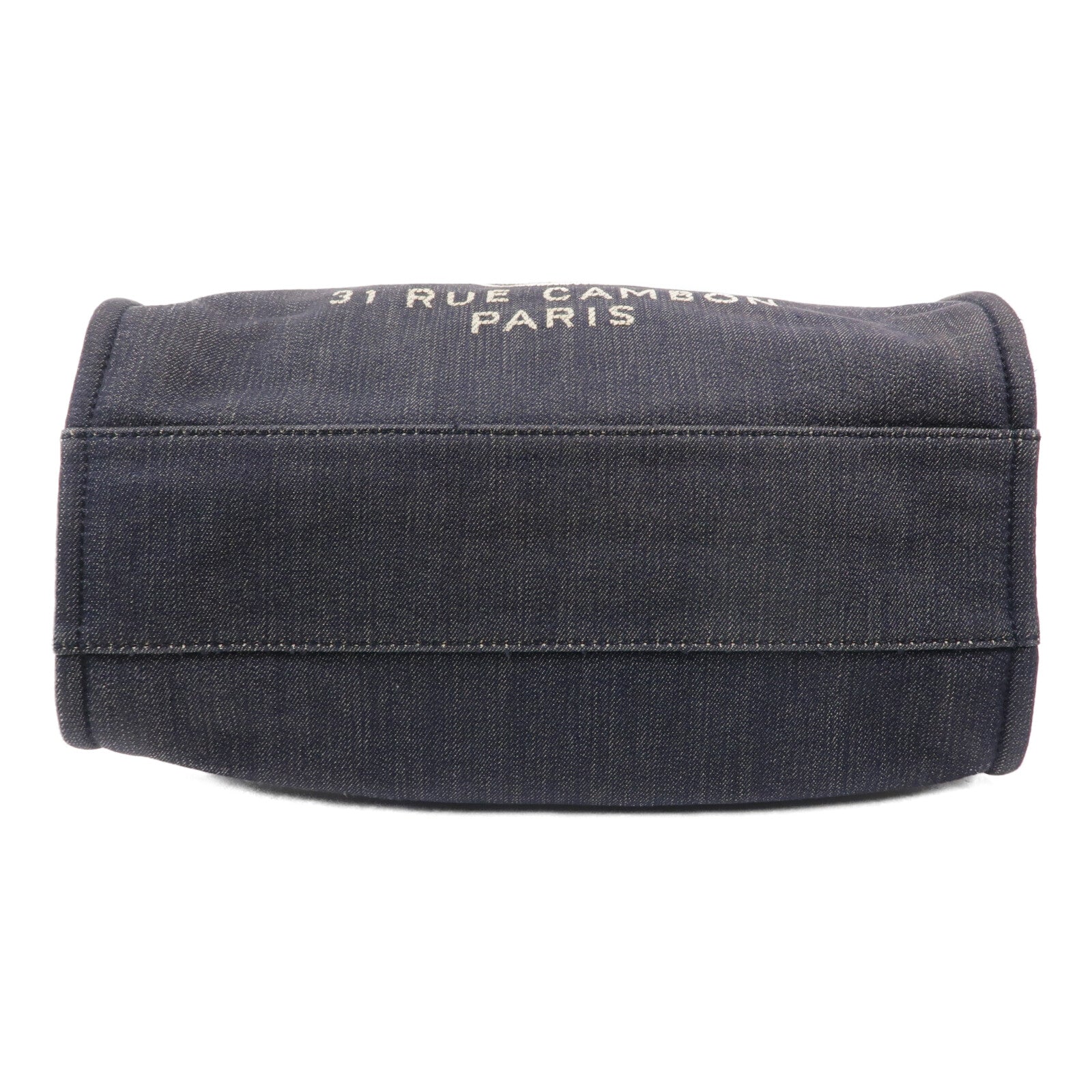 CHANEL 牛仔布Deauville Tote肩背袋