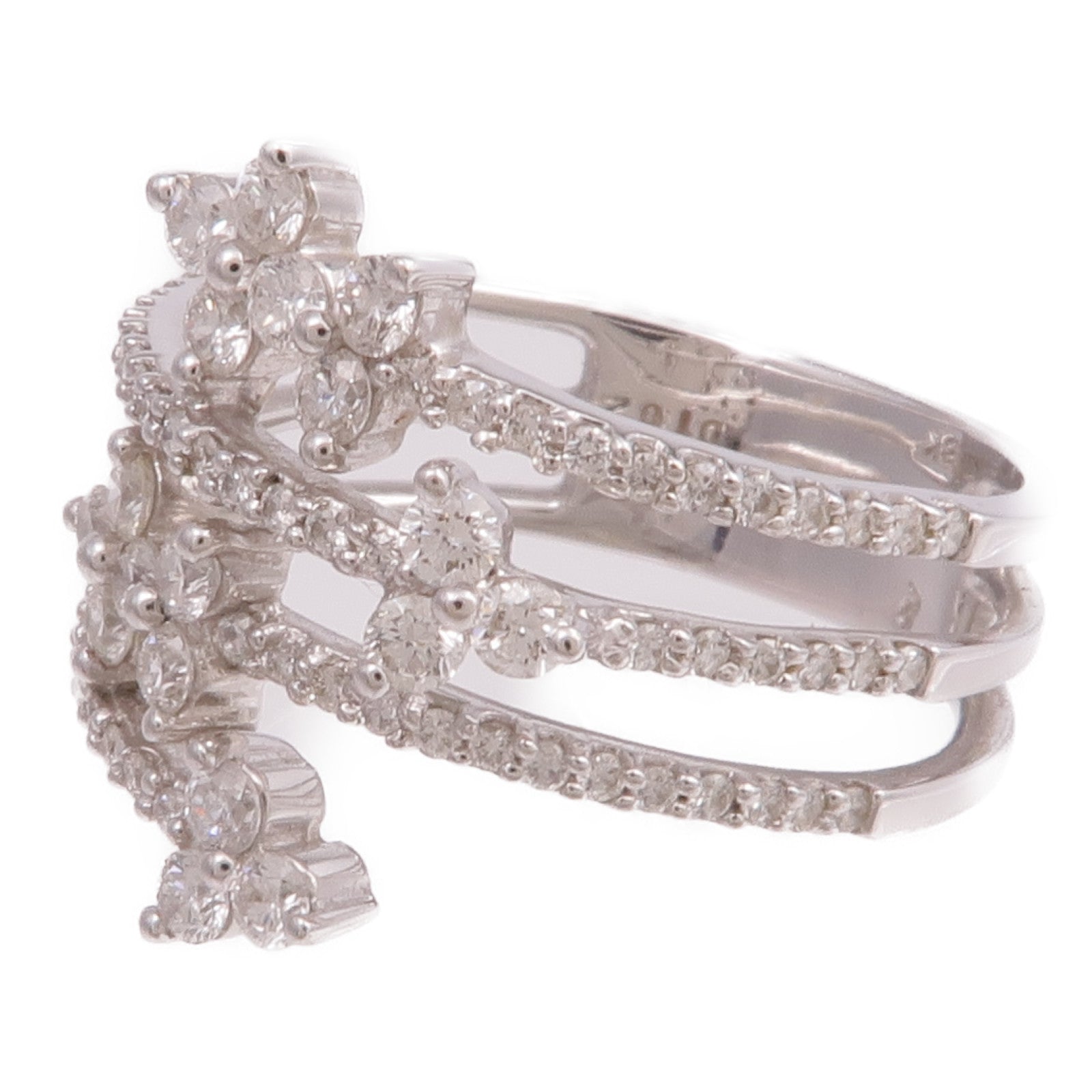 JEWELRY 【激減優惠】18K白金Diamond Ring鑽石戒指US#8.75