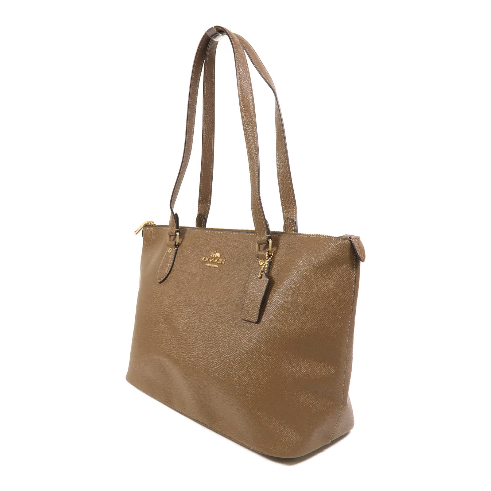 COACH 牛皮皮革Gallery Tote Bag金扣肩背袋