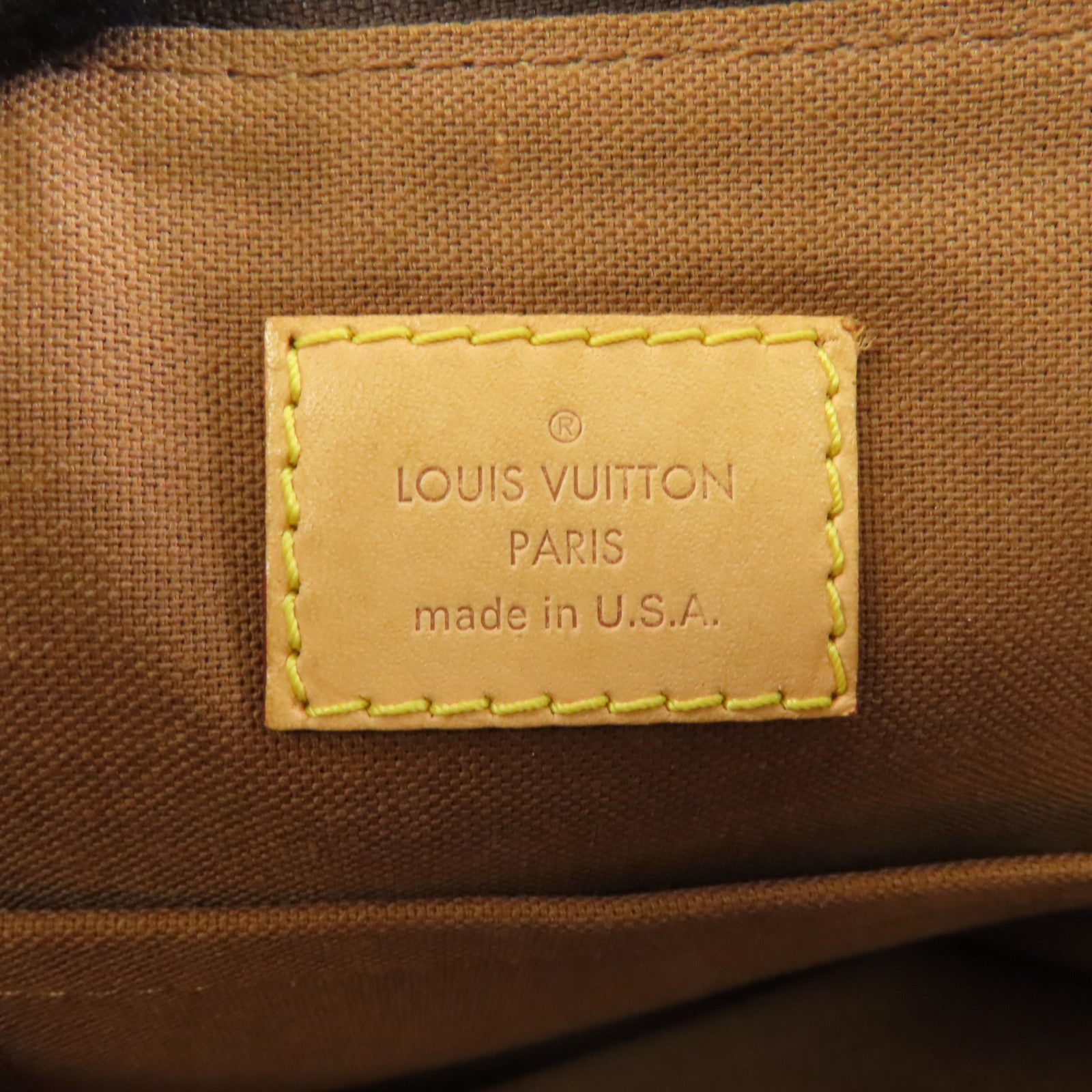 LOUIS VUITTON Monogram Popincourt Haut金扣肩背袋啡色