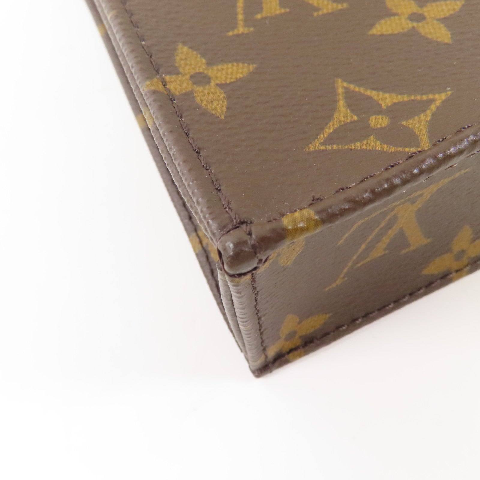 LOUIS VUITTON 【激減優惠】Monogram Petit Sac Plat金扣手挽肩背兩用袋