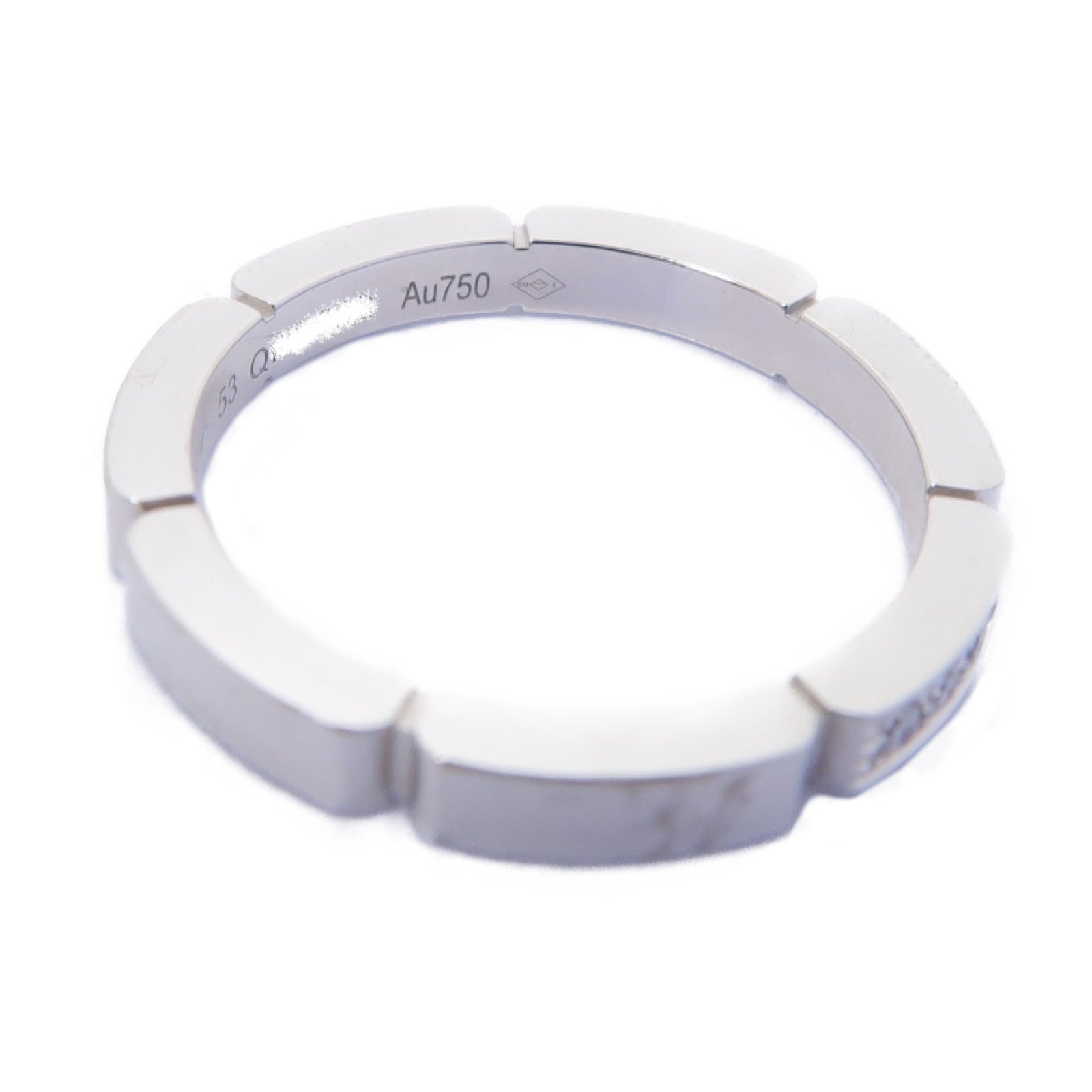 CARTIER 【激減優惠】18K白金Diamond Ring鑽石戒指US#6.25/Cartier#53