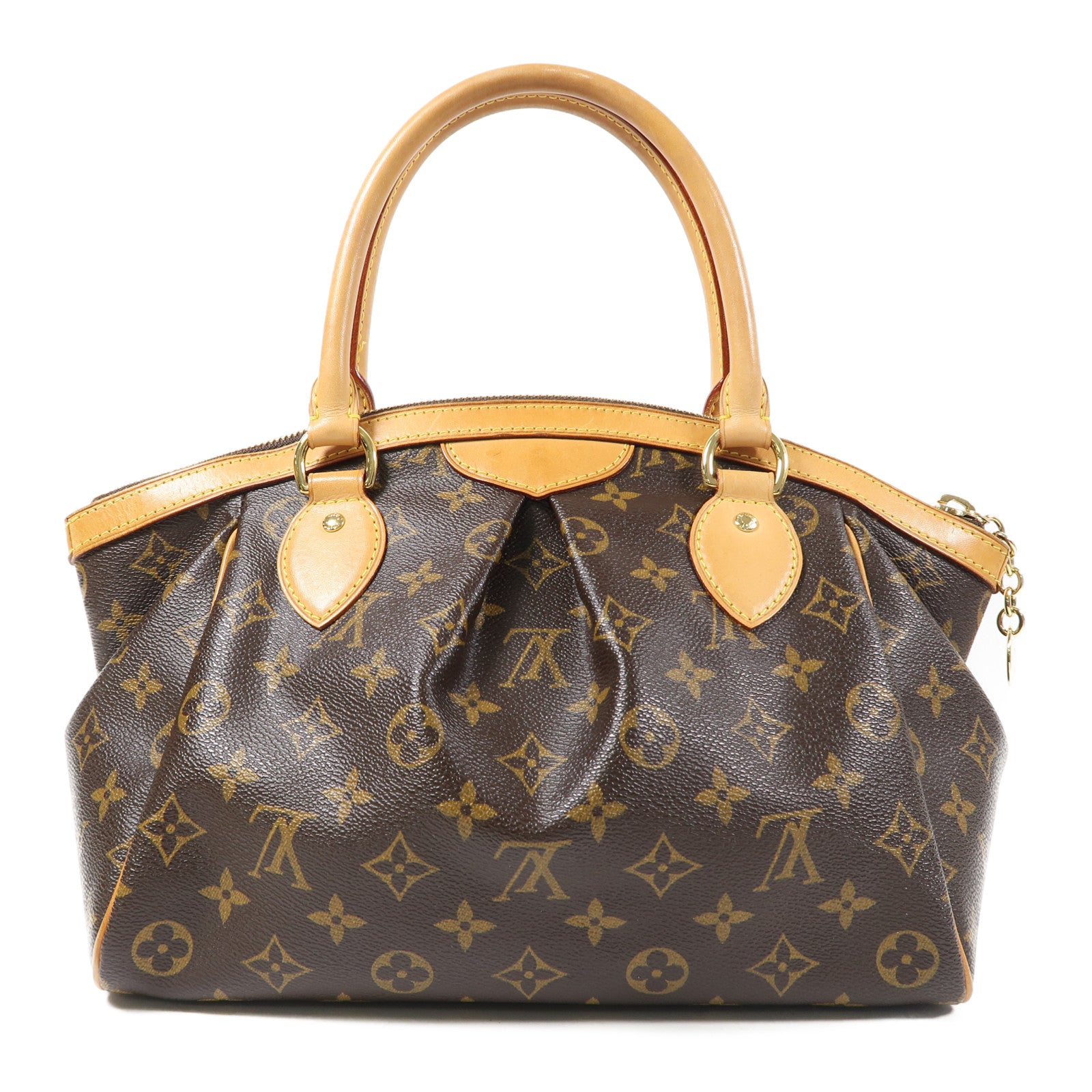 LOUIS VUITTON Monogram Tivoli PM金扣手挽袋啡色