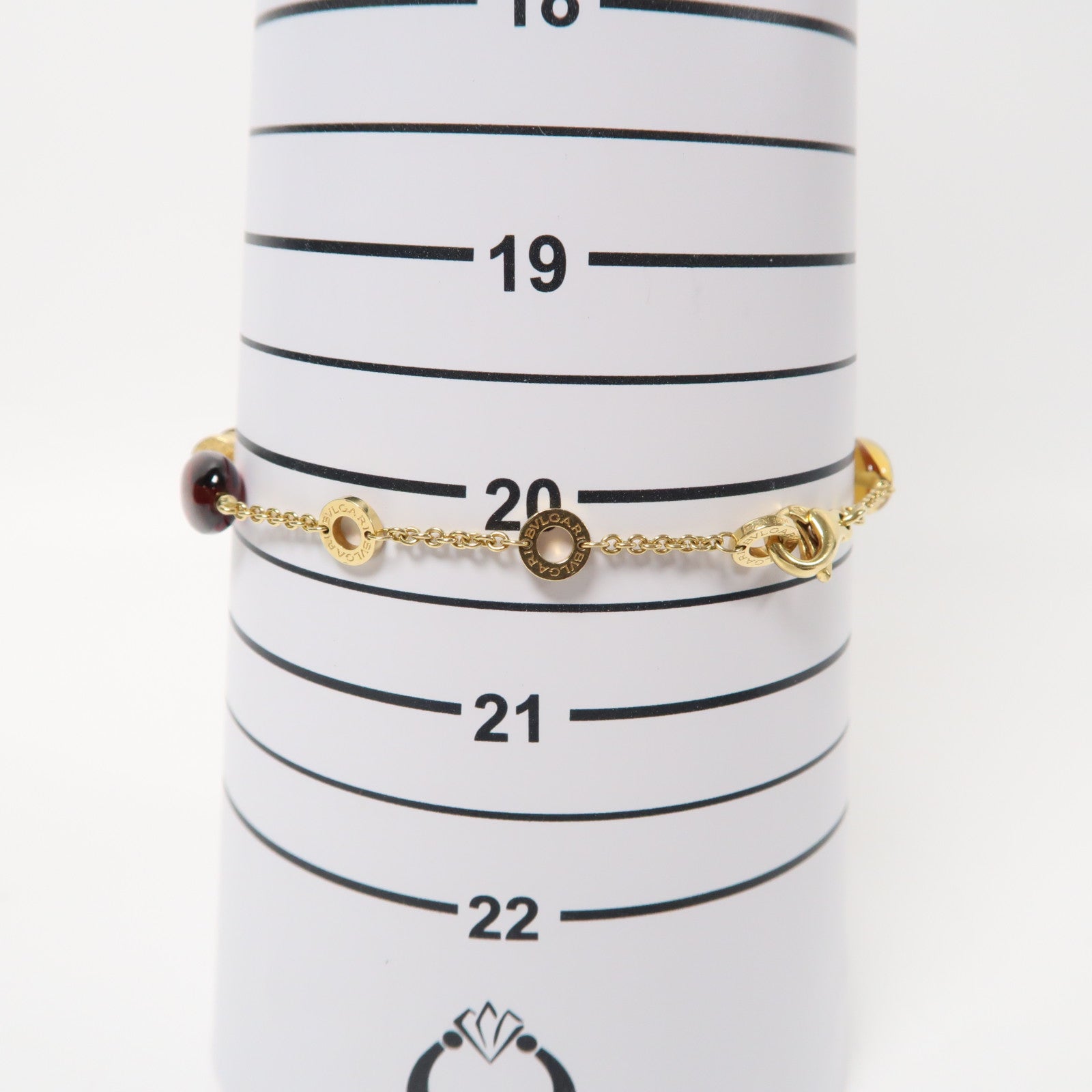BVLGARI 18K黃金Multi Bracelet手鏈金色/紫色/藍色