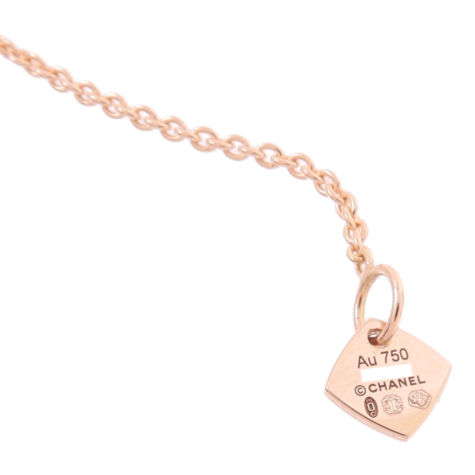 CHANEL 18K玫瑰金Coco Crush Necklace項鍊