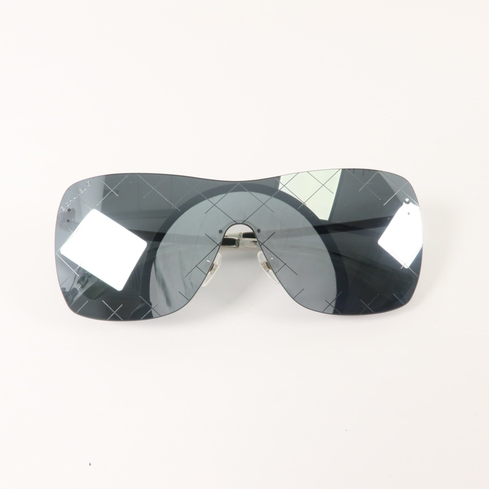CHANEL PVC/金屬Runway Shield Sunglass太陽眼鏡