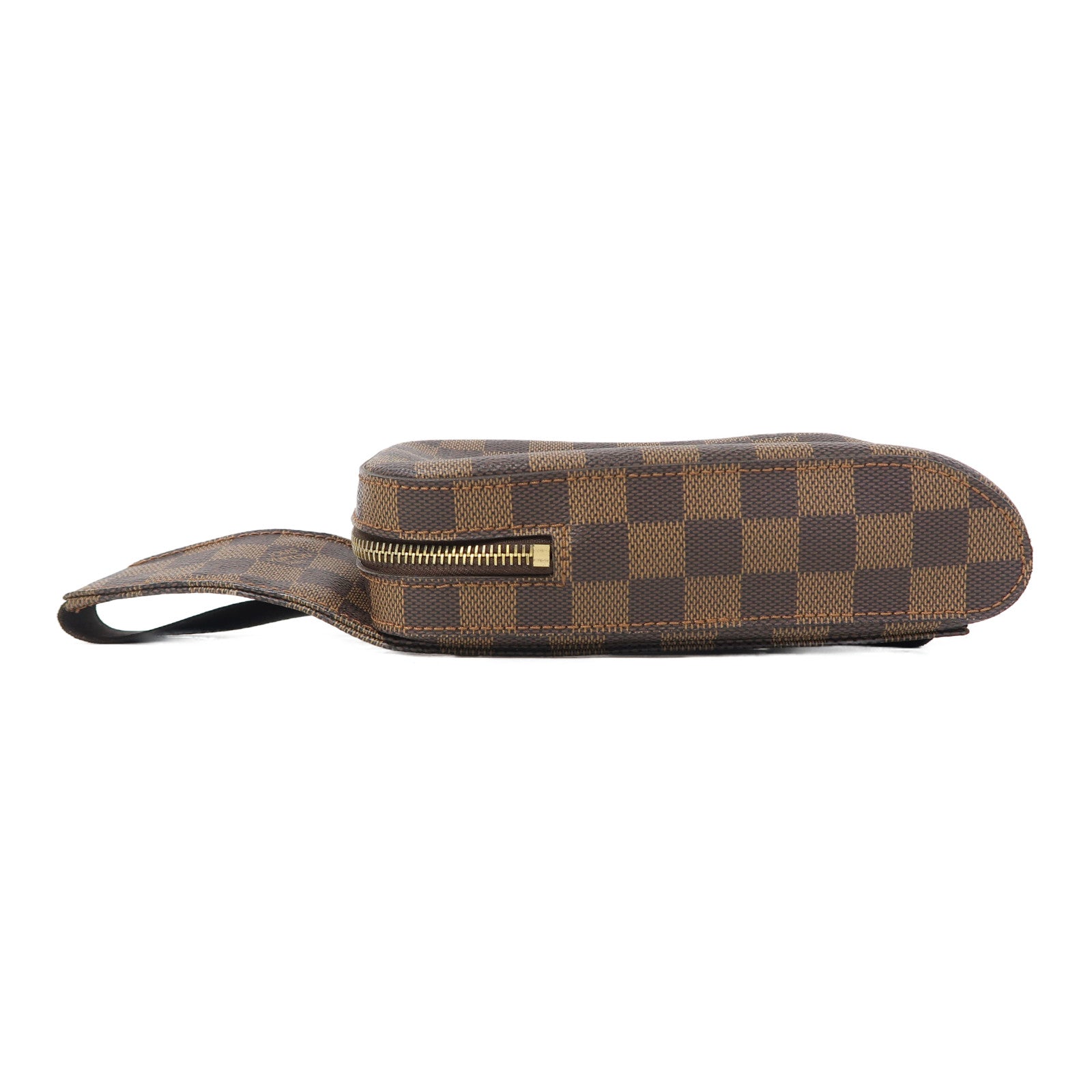 LOUIS VUITTON 【激減優惠】Damier Ebene Geronimos金扣腰包啡色