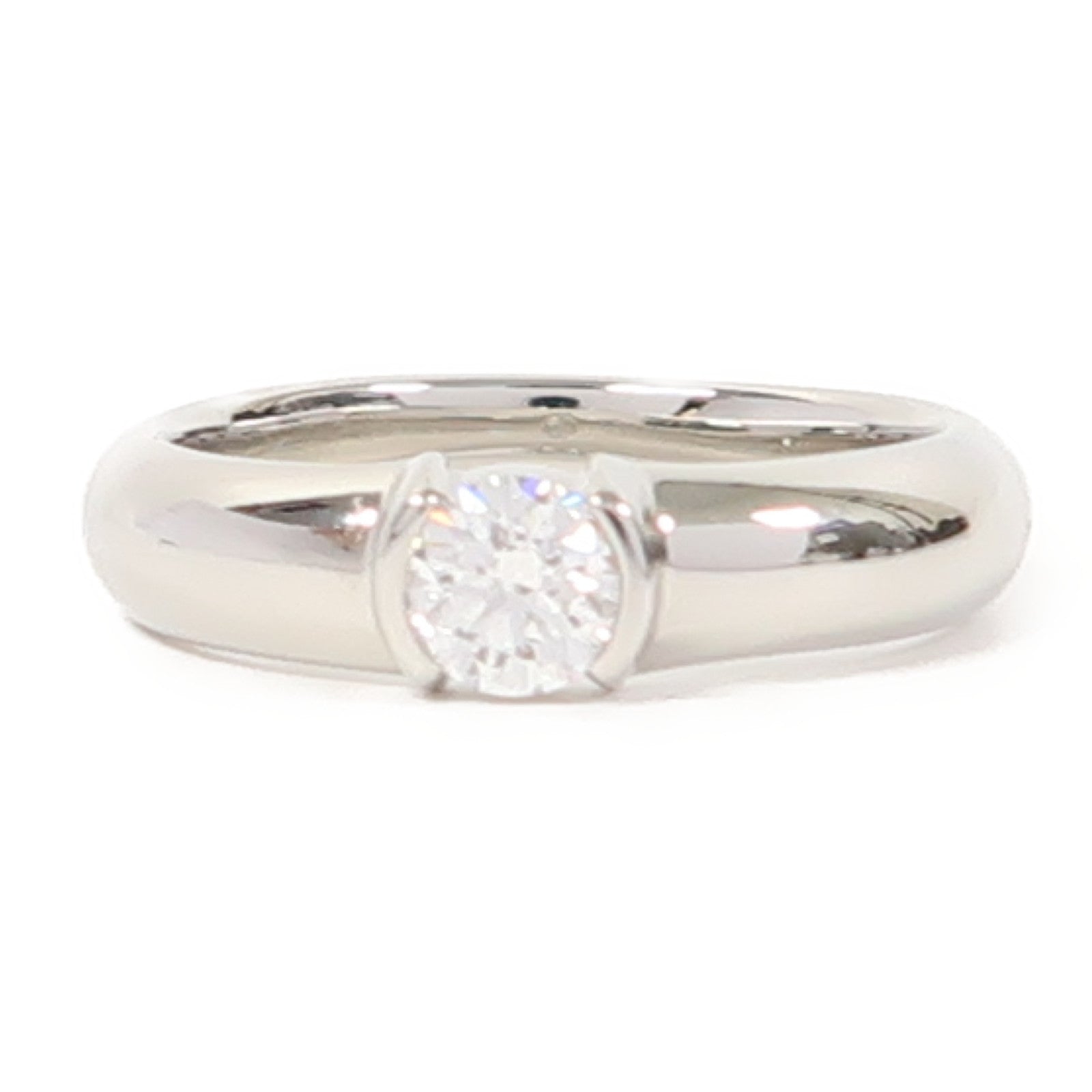 TIFFANY＆CO 【激減優惠】Pt950鉑金Diamond Ring0.29ct鑽石戒指US#4.75