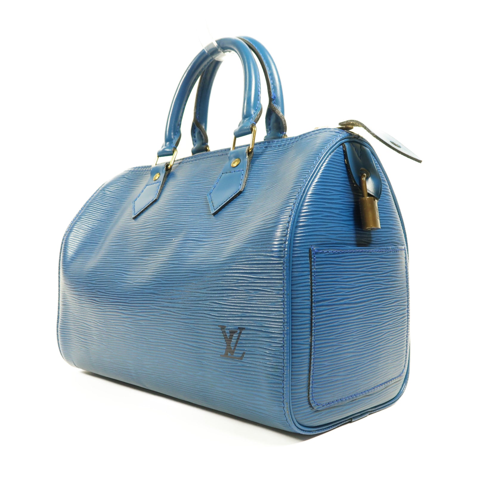 LOUIS VUITTON Epi Speedy 25金扣手挽袋