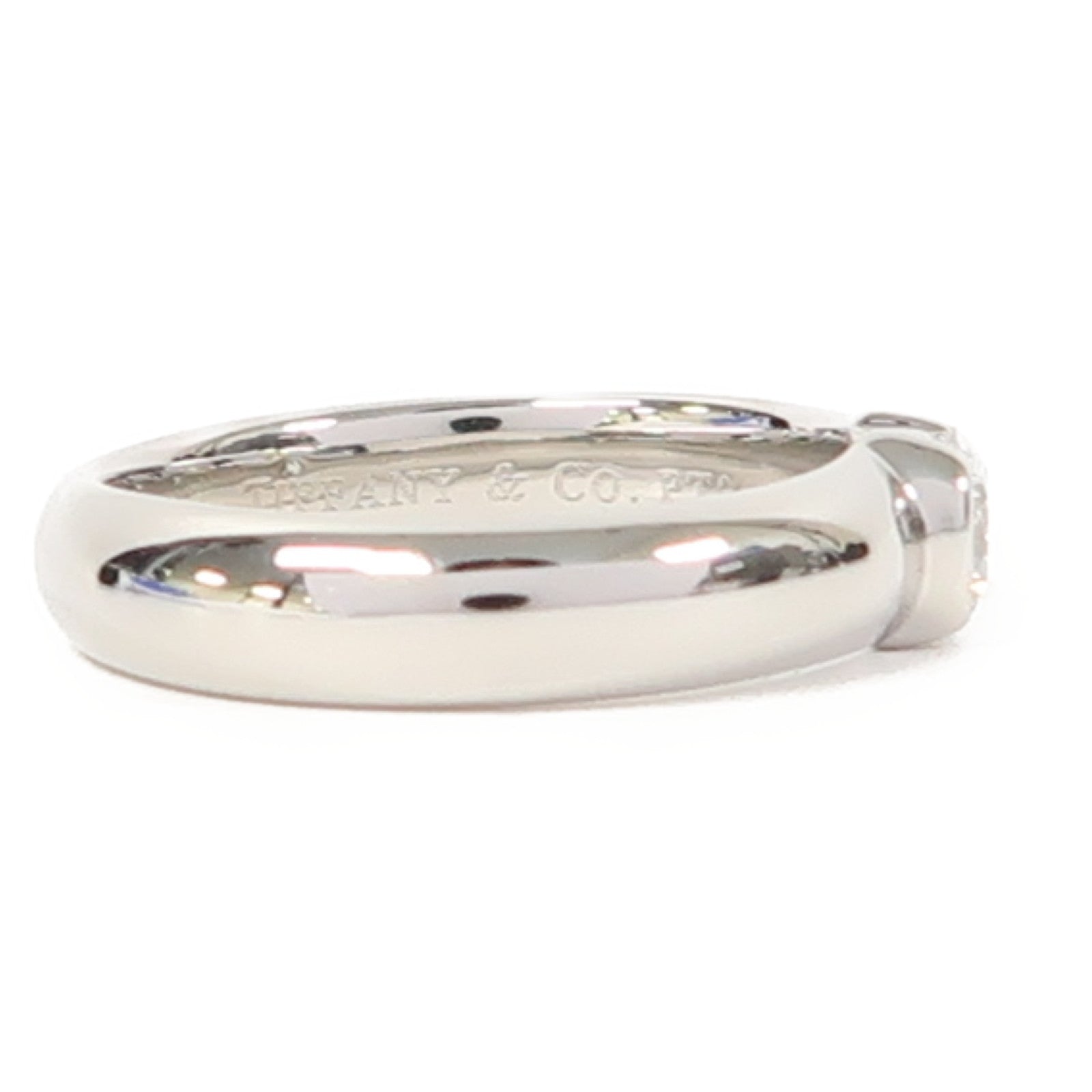 TIFFANY＆CO 【激減優惠】Pt950鉑金Diamond Ring0.29ct鑽石戒指US#4.75