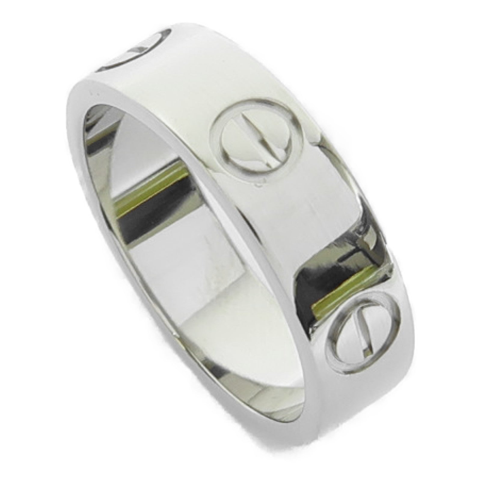 CARTIER 18K白金Love Ring戒指銀色US#6