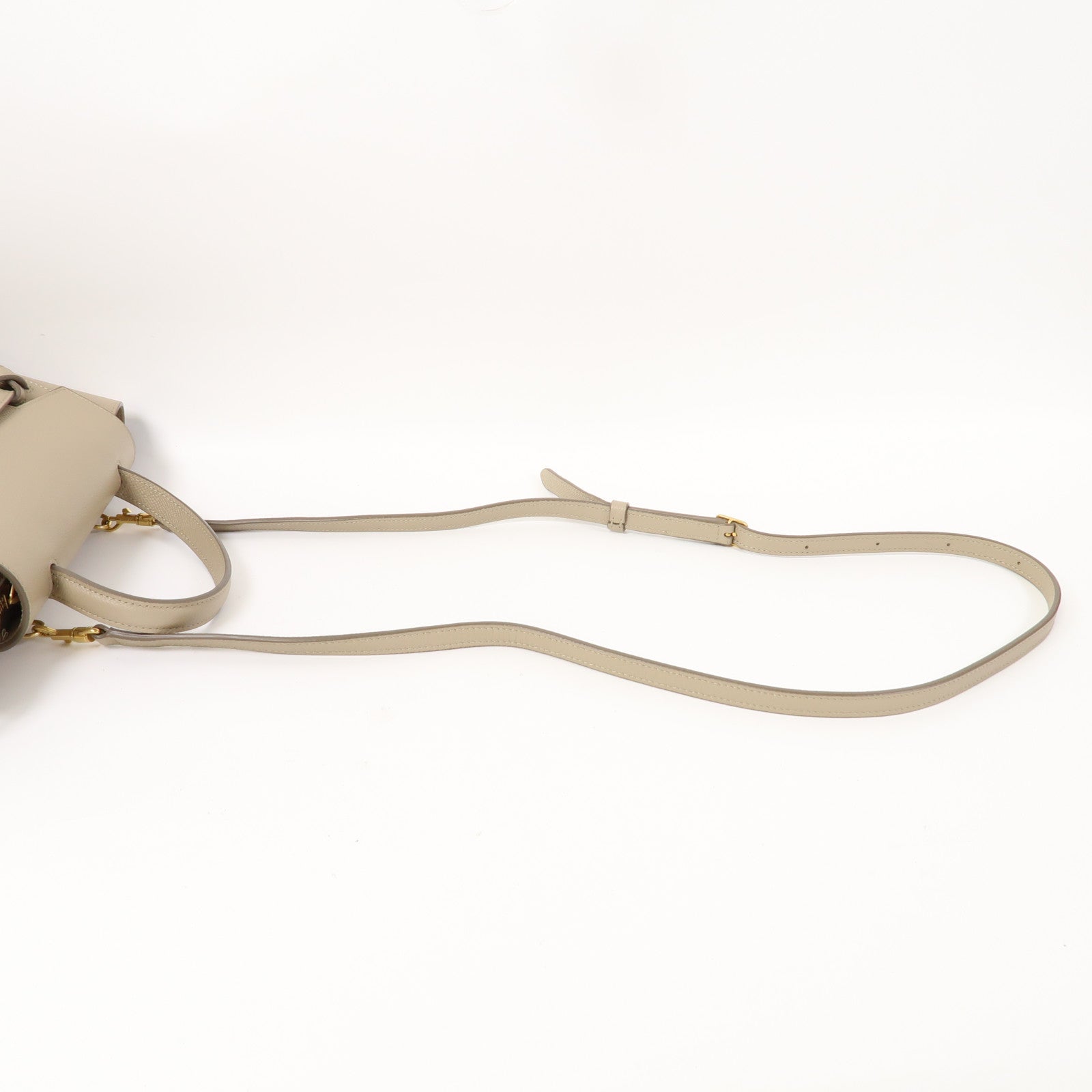 CELINE 牛皮皮革Nano Belt Bag金扣手挽肩背兩用袋米色