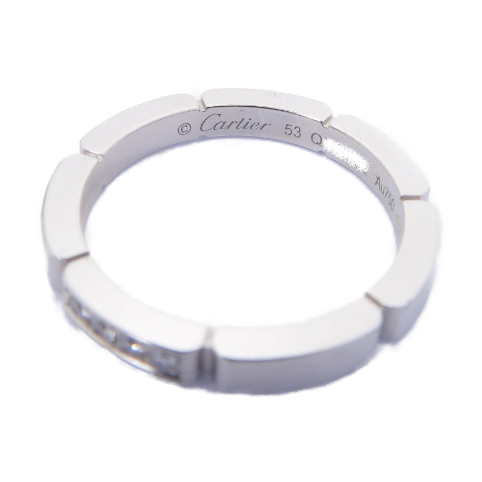 CARTIER 【激減優惠】18K白金Diamond Ring鑽石戒指US#6.25/Cartier#53
