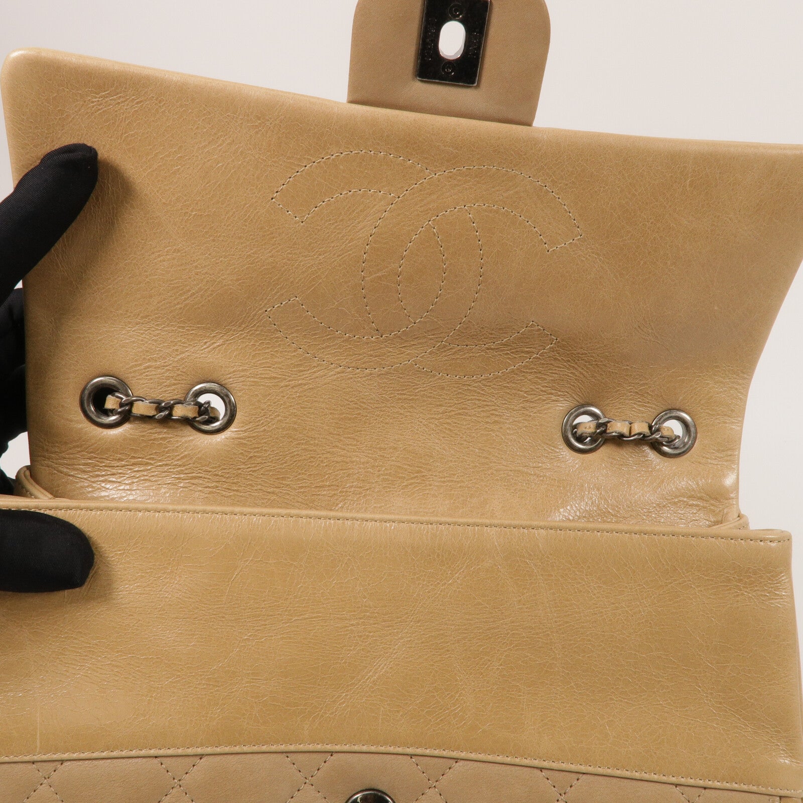 CHANEL 牛皮皮革Chain Shoulder Bag鏈帶肩背袋