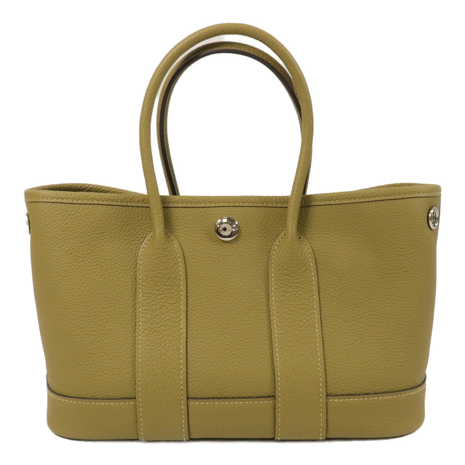 HERMES Negonda皮革Mini Garden Party手挽袋Dune