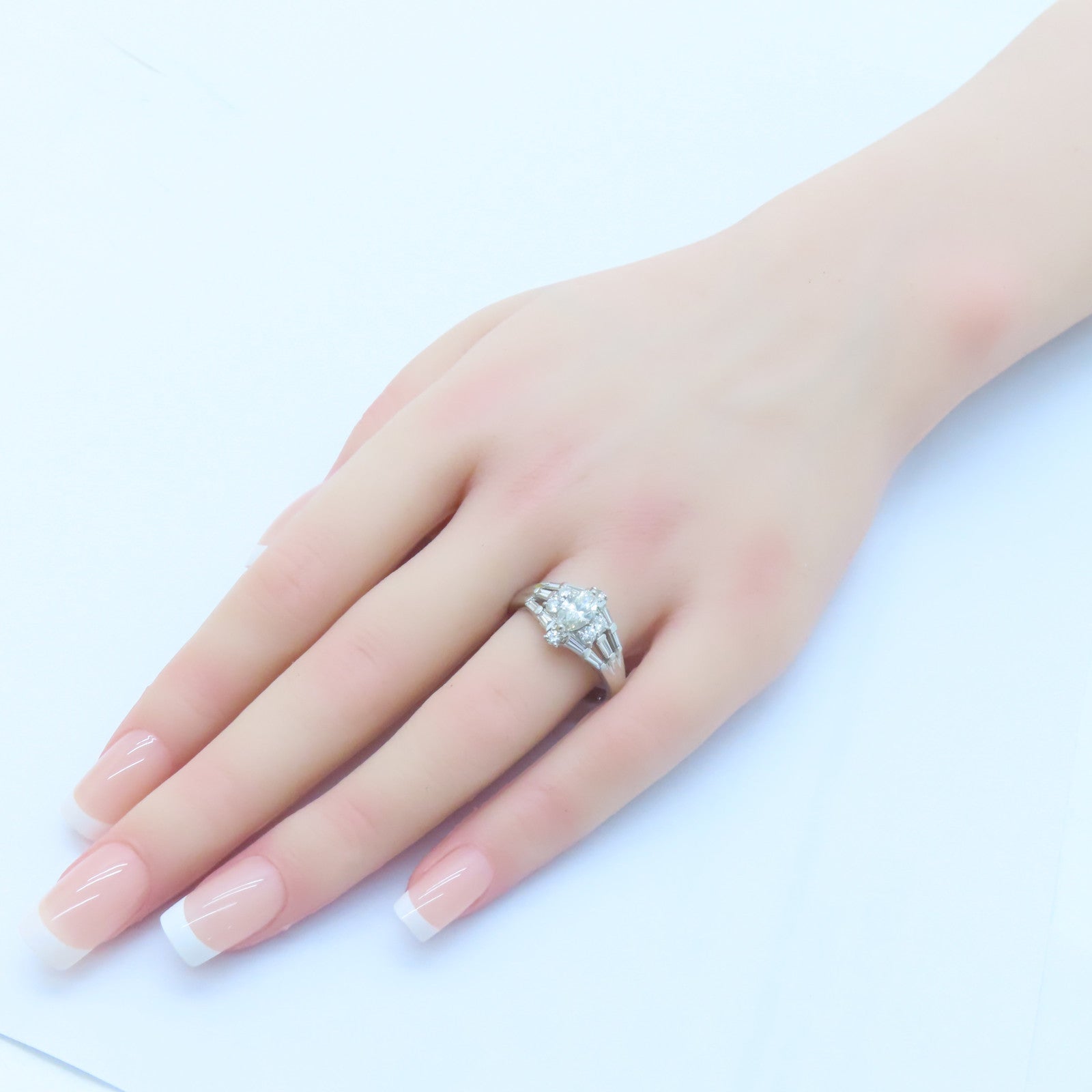 JEWELRY 【激減優惠】PT900鉑金Diamond Ring 0.876ct/0.88ct鑽石戒指US#9.25
