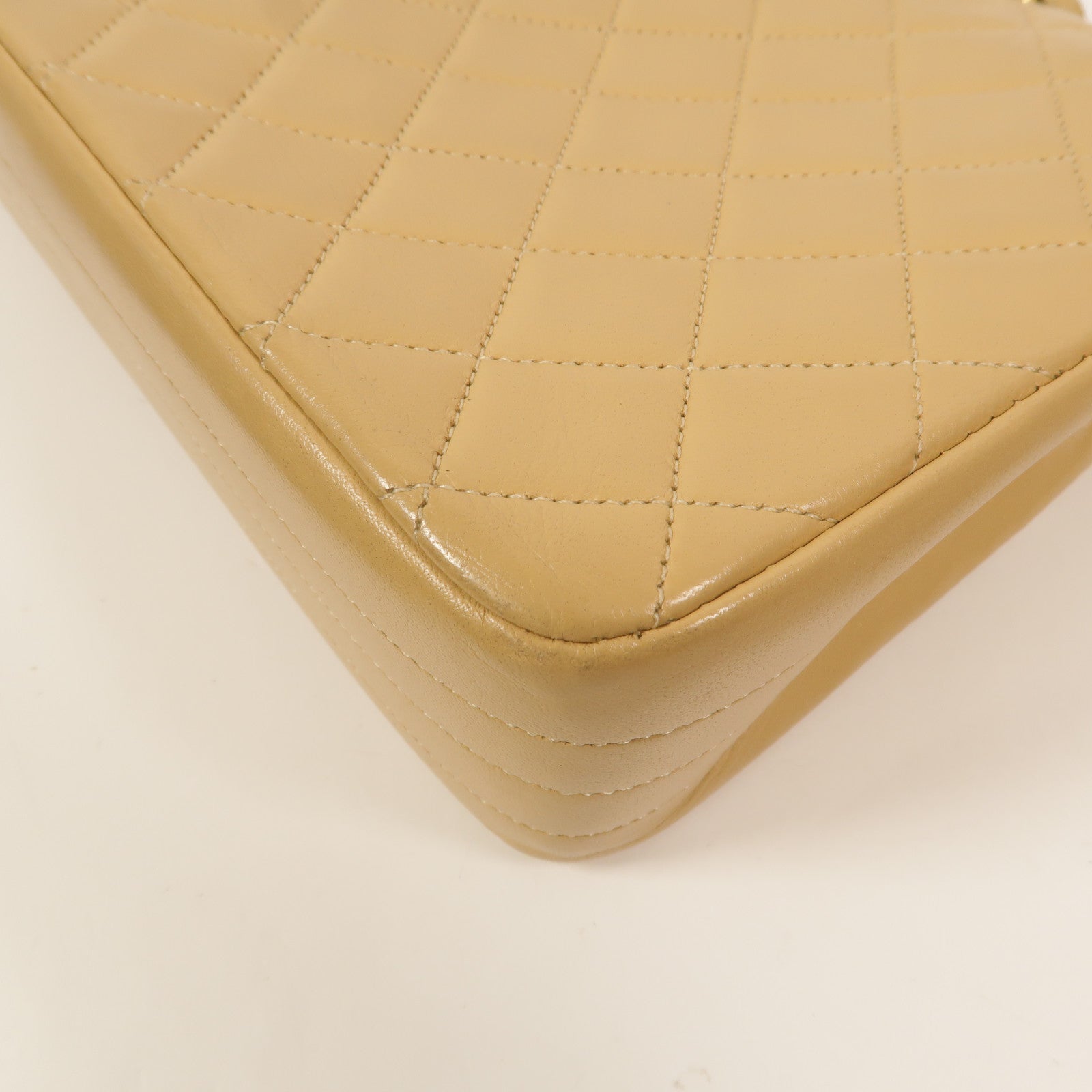 CHANEL 羊皮皮革Vintage Half Moon Flap Bag鏈帶肩背袋