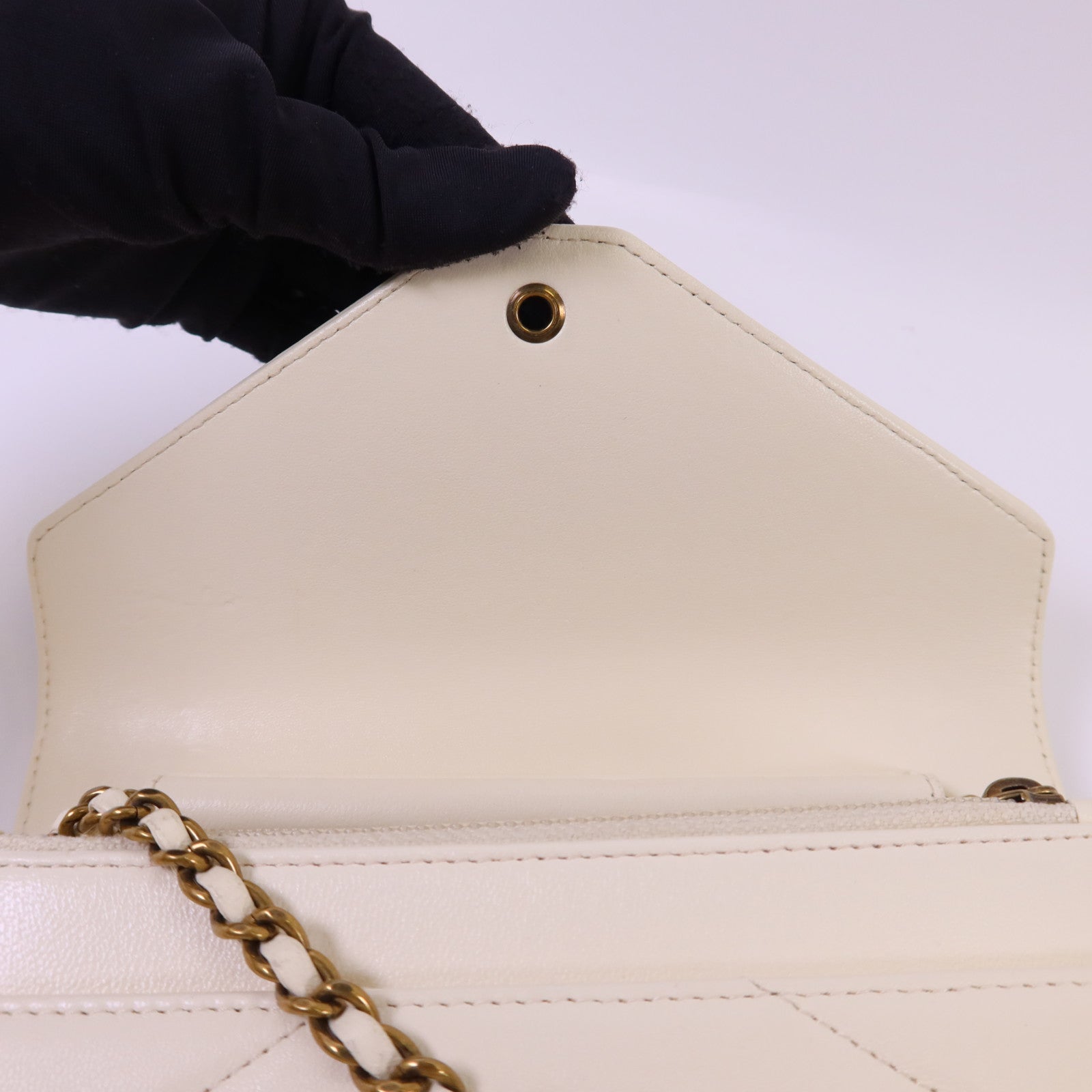 CHANEL 【激減優惠】牛皮皮革Chain Shoulder Bag金扣鏈帶肩背袋