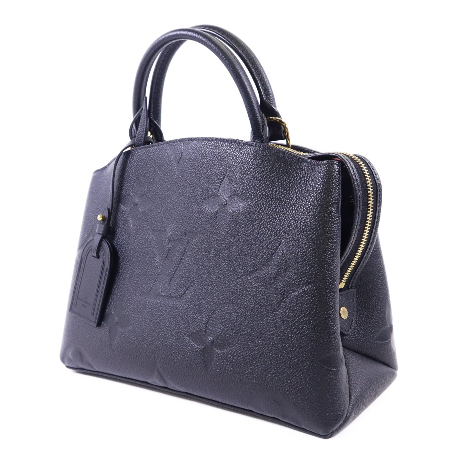 LOUIS VUITTON Monogram Empreinte Petit Palais金扣手挽肩背兩用袋