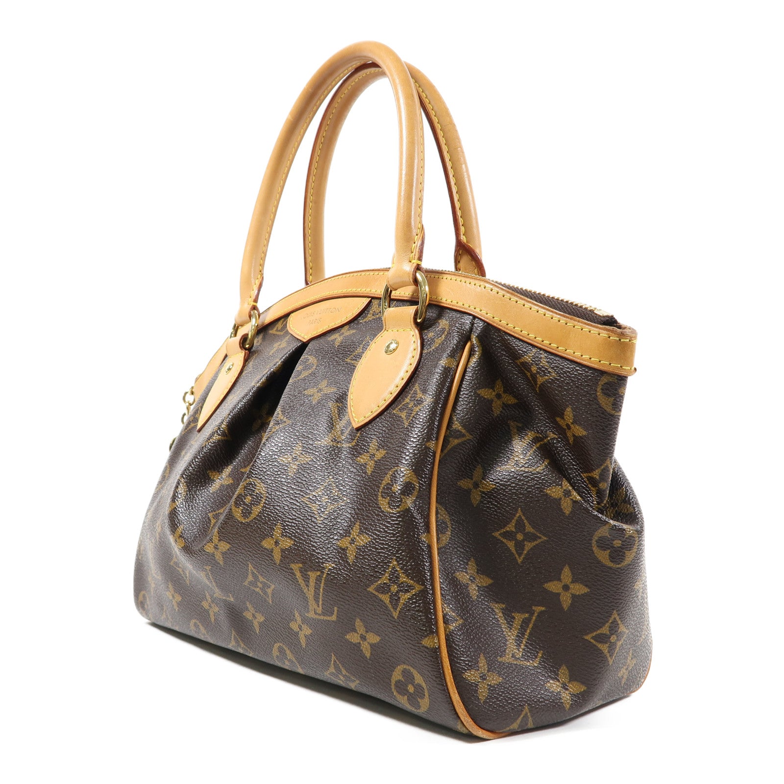 LOUIS VUITTON Monogram Tivoli PM金扣手挽袋啡色