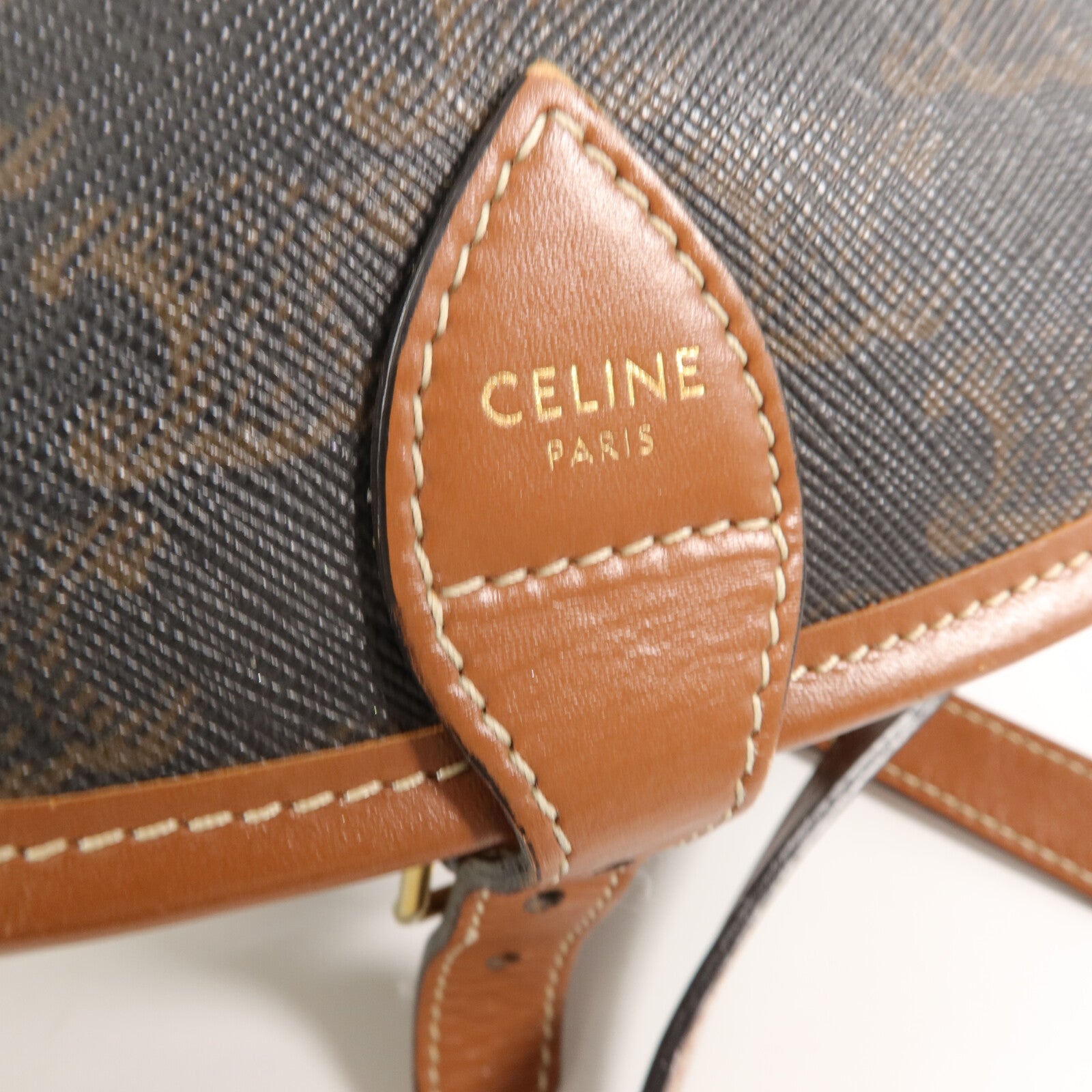 CELINE 塗層帆布Folco Medium肩背袋
