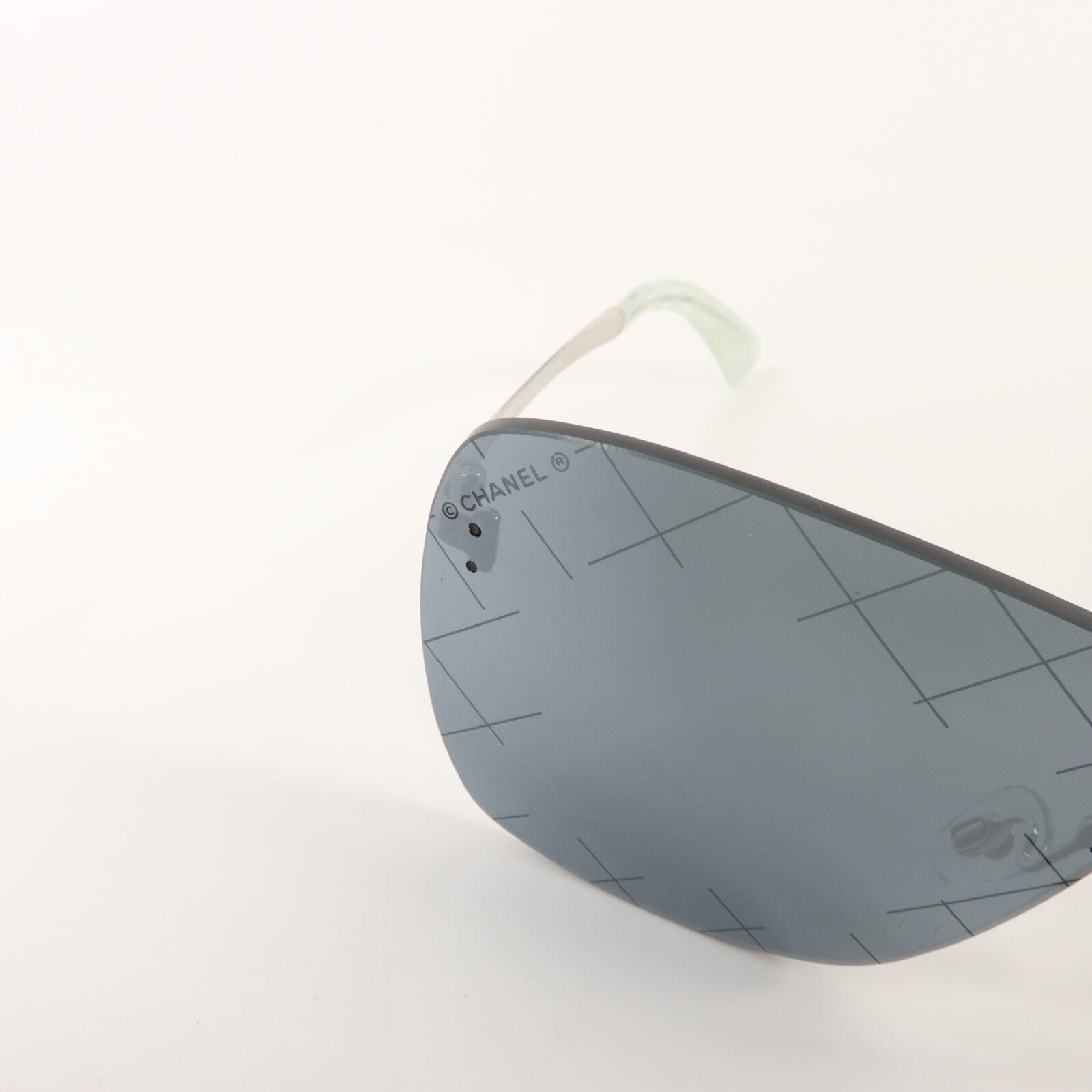 CHANEL PVC/金屬Runway Shield Sunglass太陽眼鏡