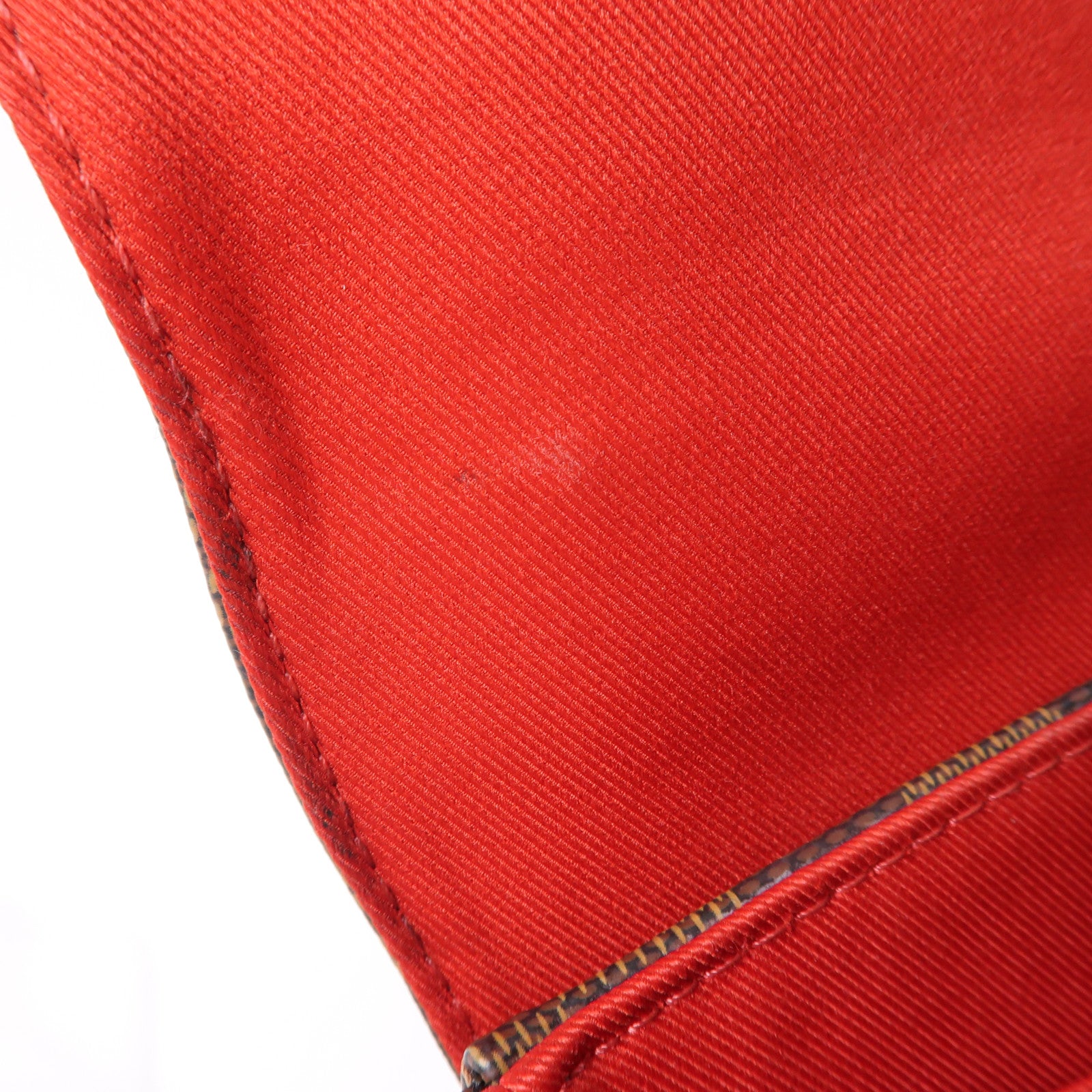 LOUIS VUITTON Damier Croisette金扣手挽肩背兩用袋啡色