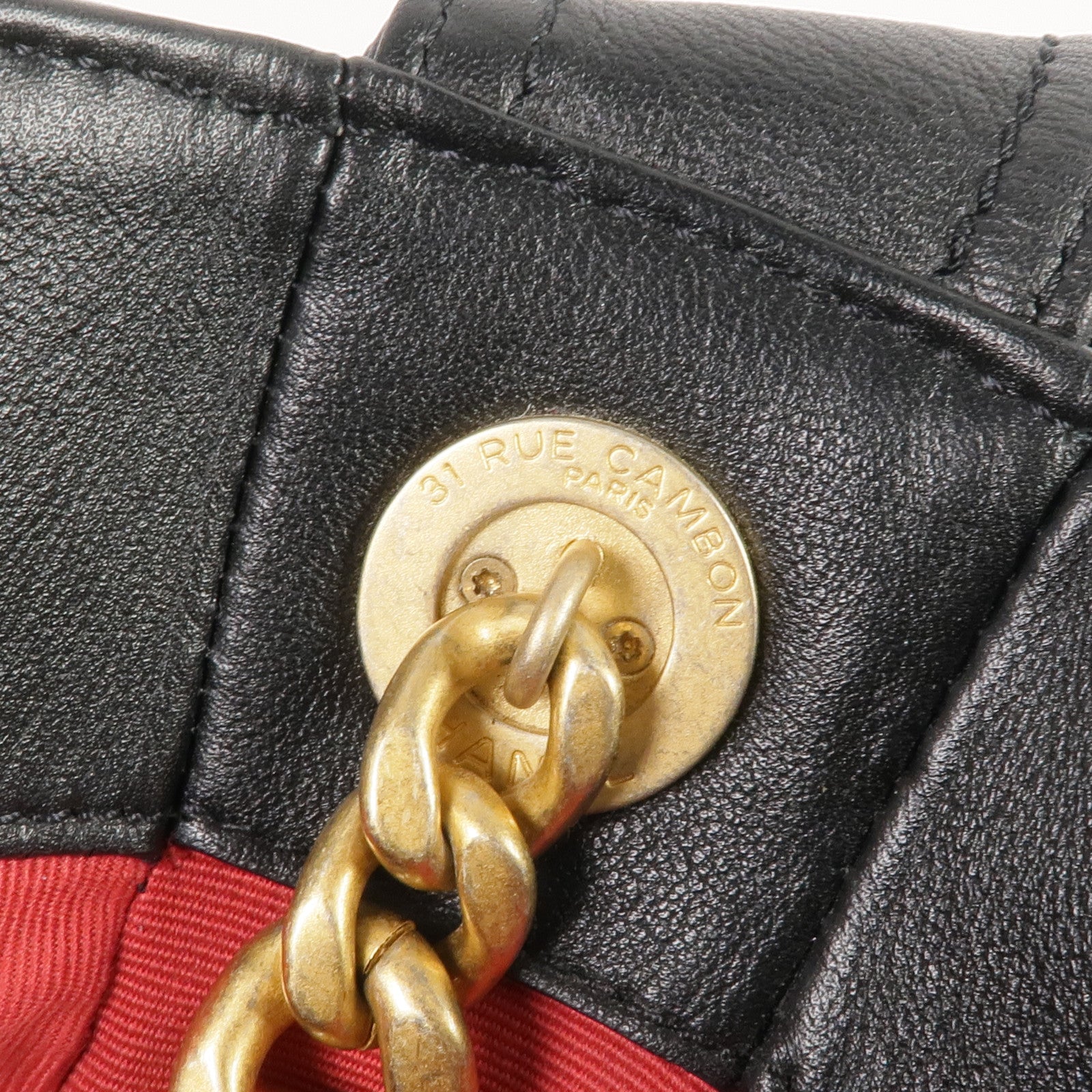 CHANEL 牛皮皮革Easy Mood Hobo Large金扣手挽肩背兩用袋