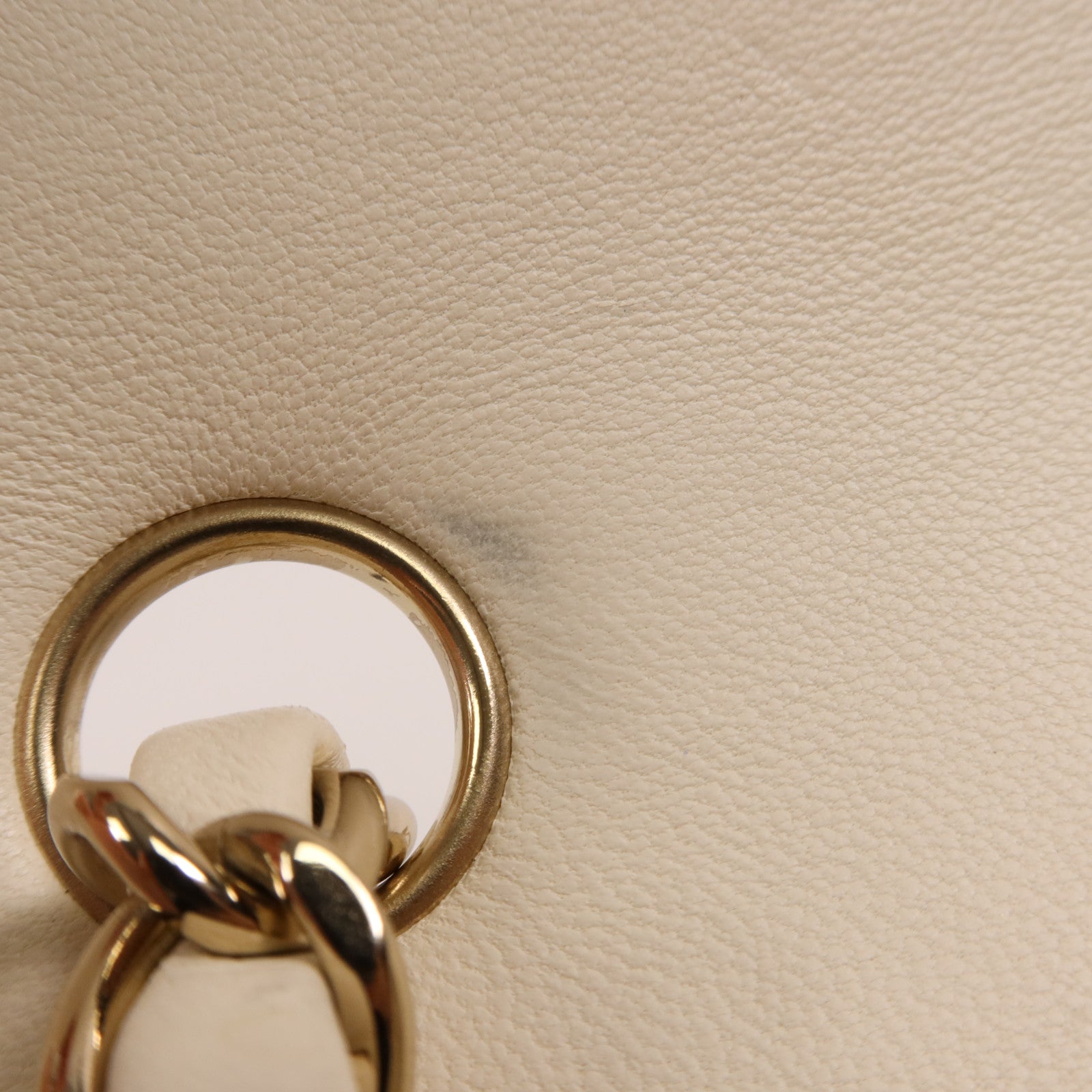 CHANEL 牛皮皮革Chain Shoulder金扣鏈帶肩背袋