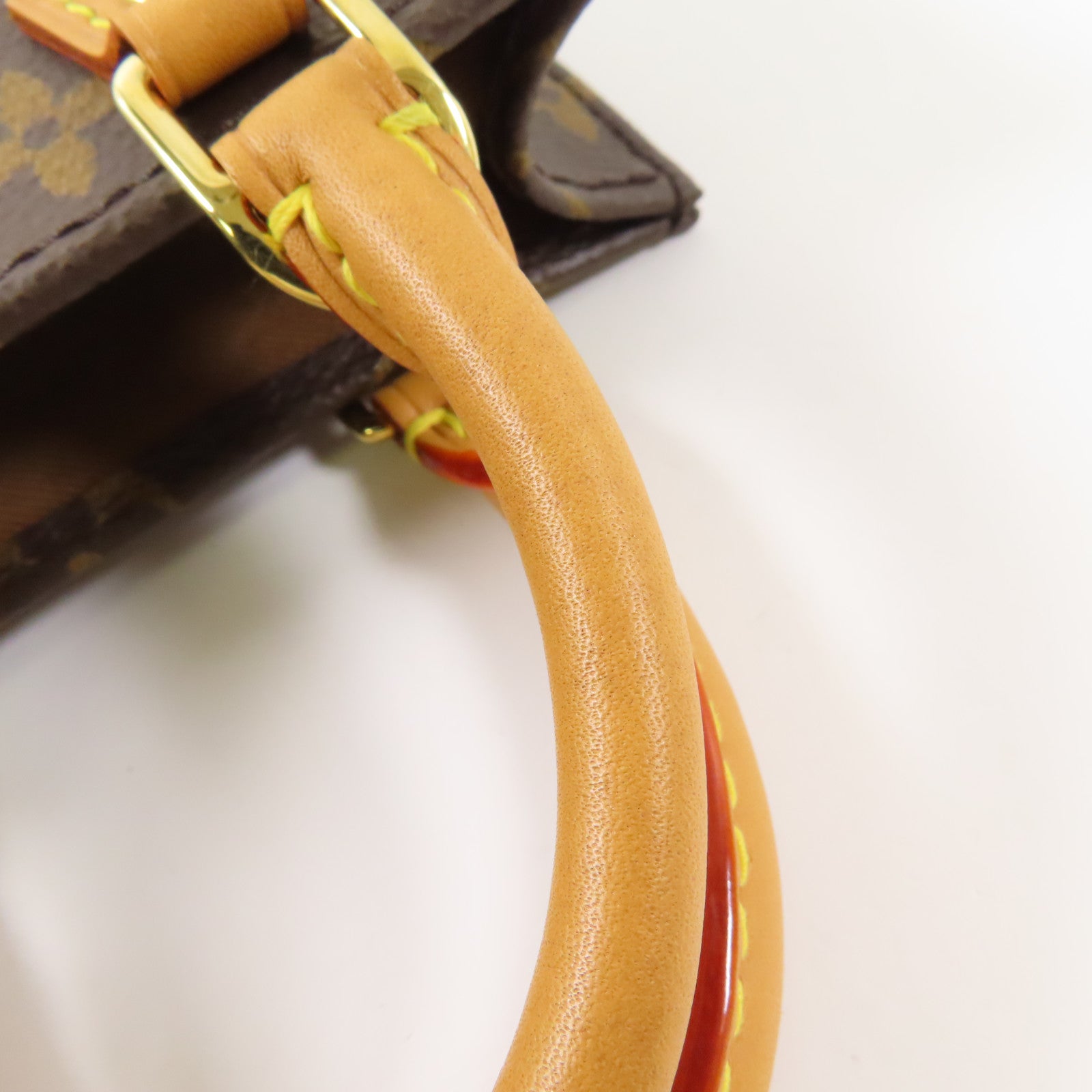 LOUIS VUITTON 【激減優惠】Monogram Petit Sac Plat金扣手挽肩背兩用袋