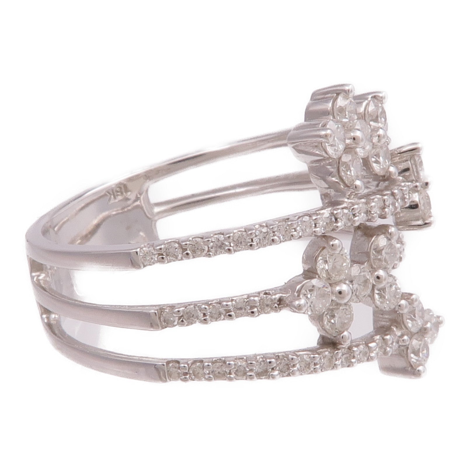 JEWELRY 【激減優惠】18K白金Diamond Ring鑽石戒指US#8.75