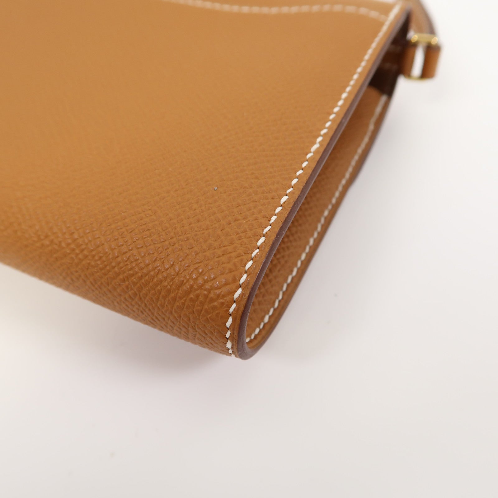 HERMES Epsom皮革Constance To Go金扣肩背袋金色