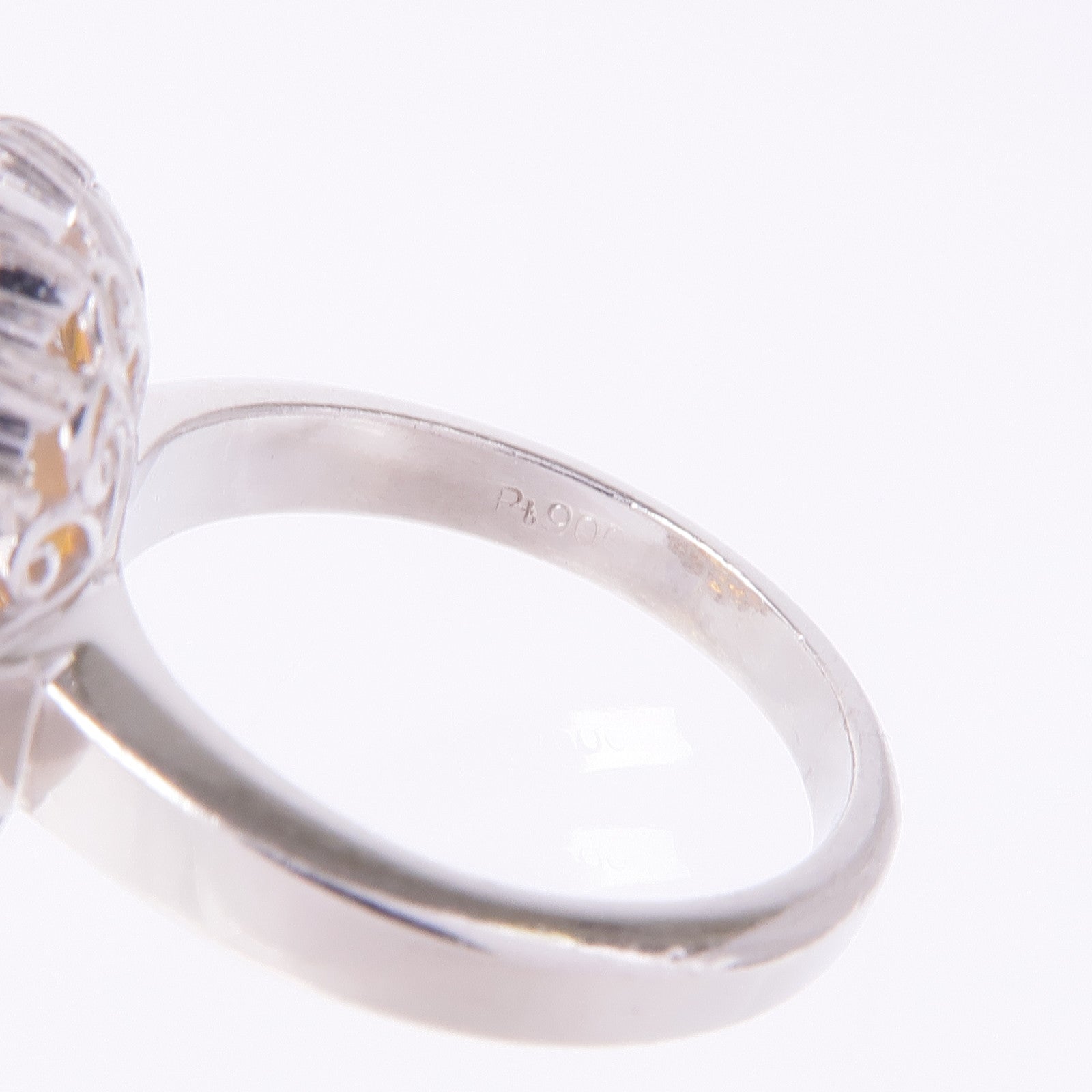 JEWELRY PT900鉑金Opal Diamond Ring蛋白石/鑽石戒指US#5