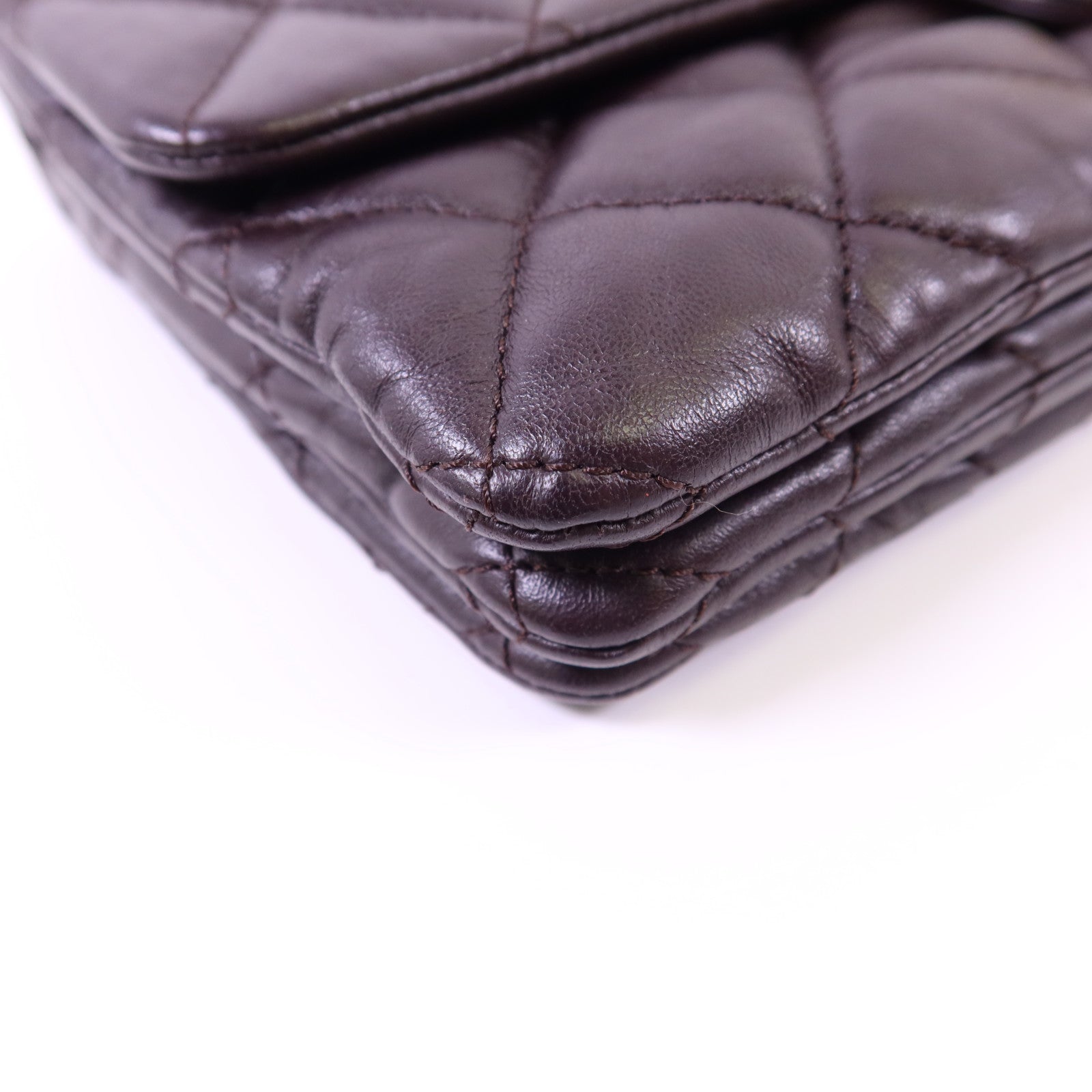 CHANEL 牛皮皮革Chain Shoulder Bag金扣鏈帶肩背袋