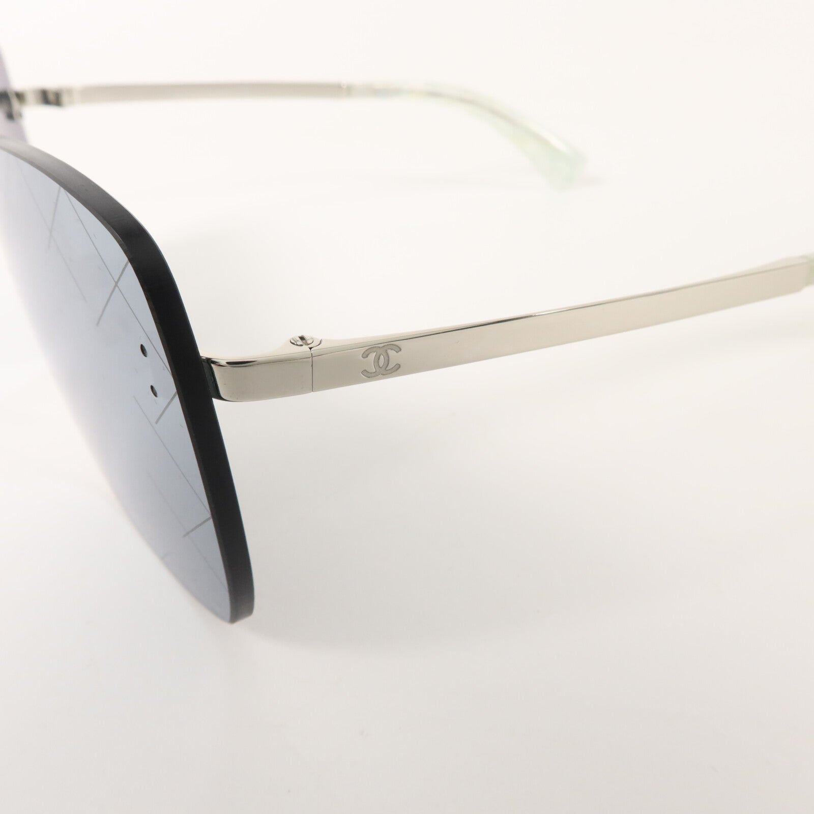 CHANEL PVC/金屬Runway Shield Sunglass太陽眼鏡