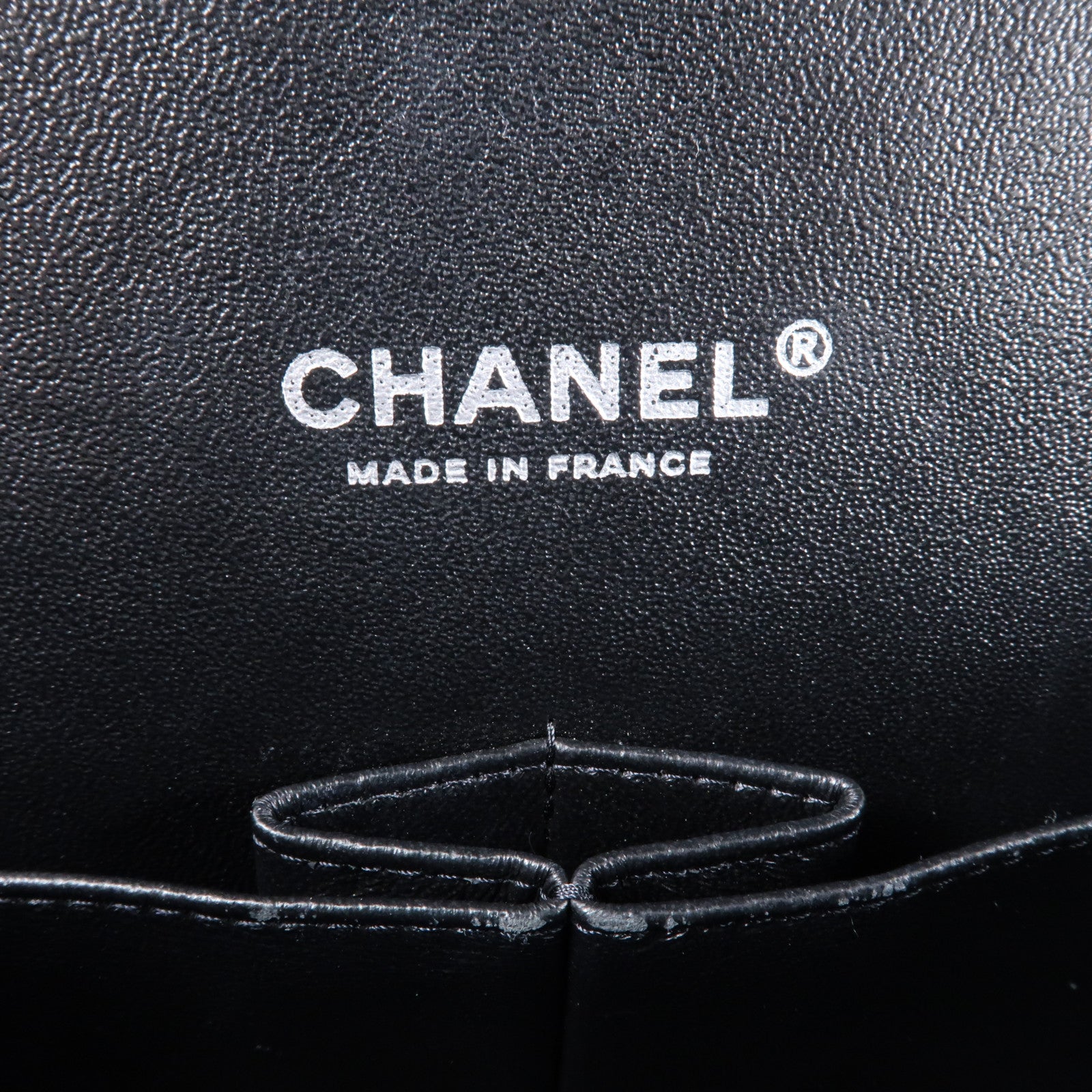 CHANEL 羊皮皮革Maxi Classic銀扣鏈帶肩背袋
