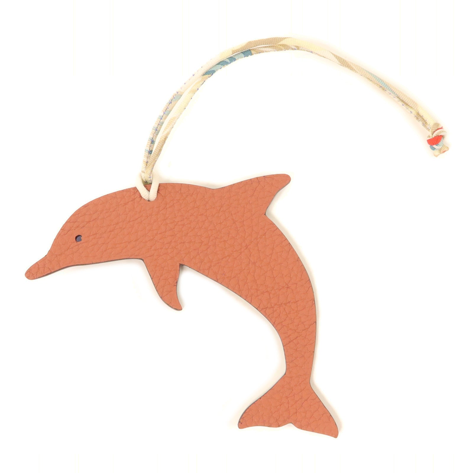 HERMES Epsom/Togo皮革Petit H Dolphin掛飾