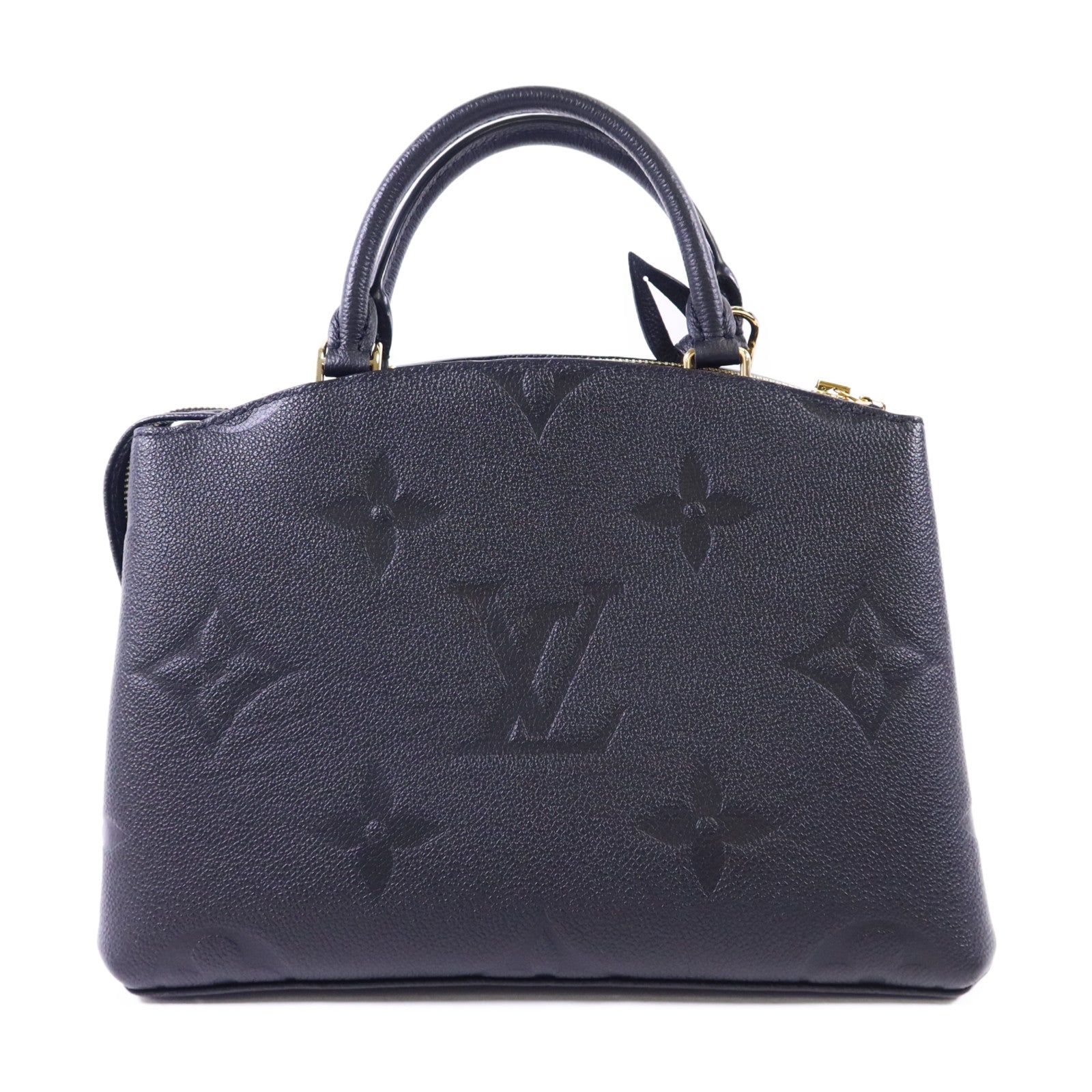 LOUIS VUITTON Monogram Empreinte Petit Palais金扣手挽肩背兩用袋