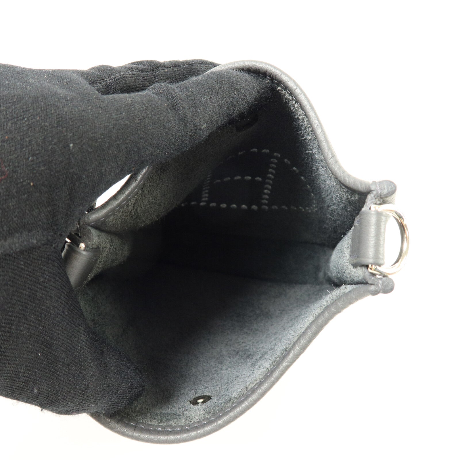 HERMES Clemence皮革Evelyne TPM肩背袋Gris Misty