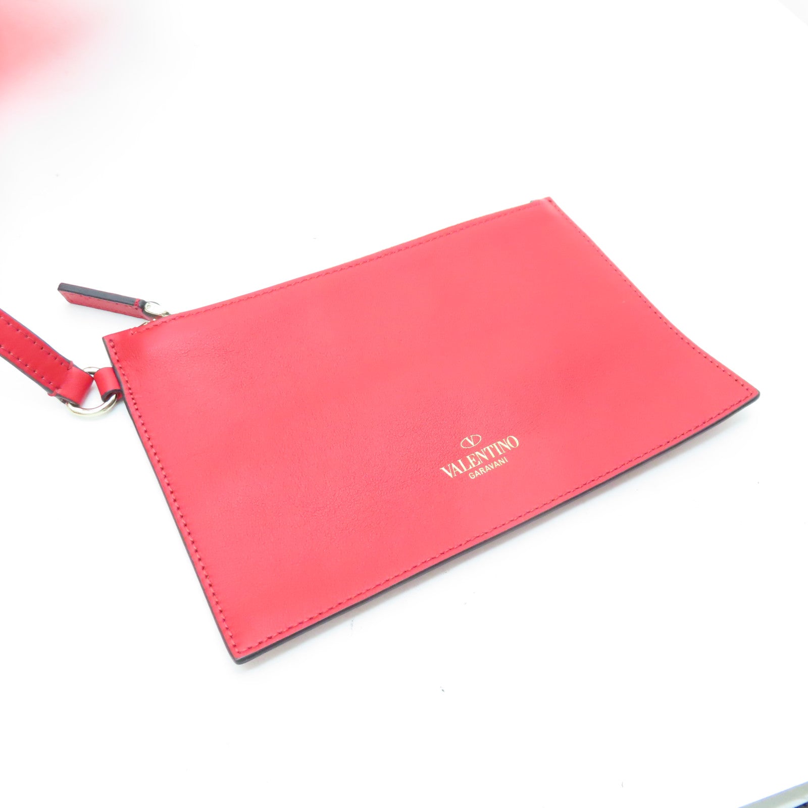 Valentino 【激減優惠】PVC Tote Bag銀扣手挽袋紅色