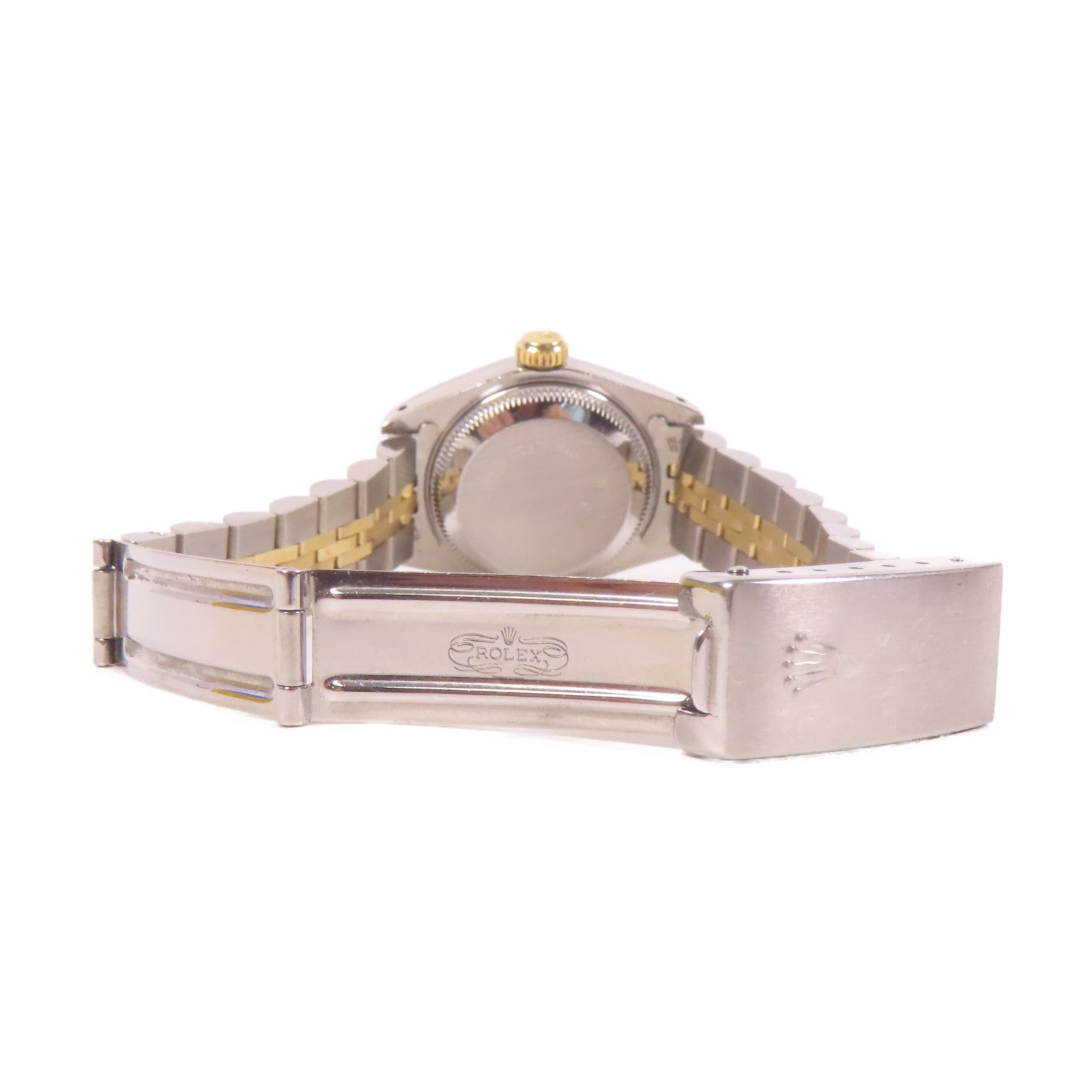 ROLEX Lady Datejust 18K黃金/不鏽鋼手錶自動機芯金色